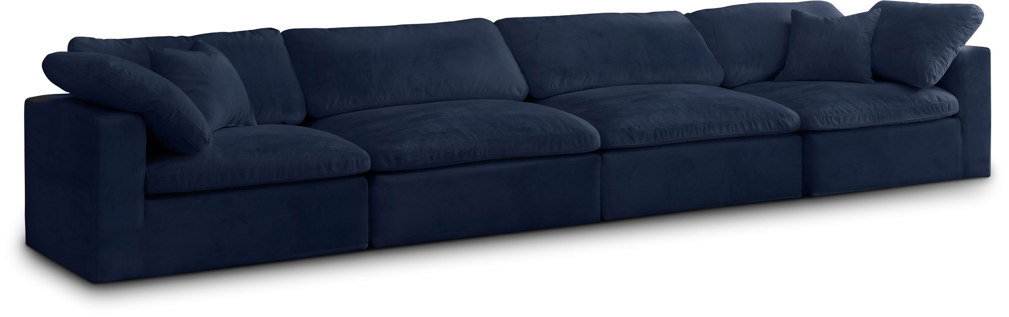 Cozy 158" Velvet Comfort Modular Sofa