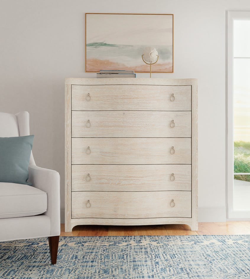 Serenity Monterey Oak Veneer 5-Drawer Chest