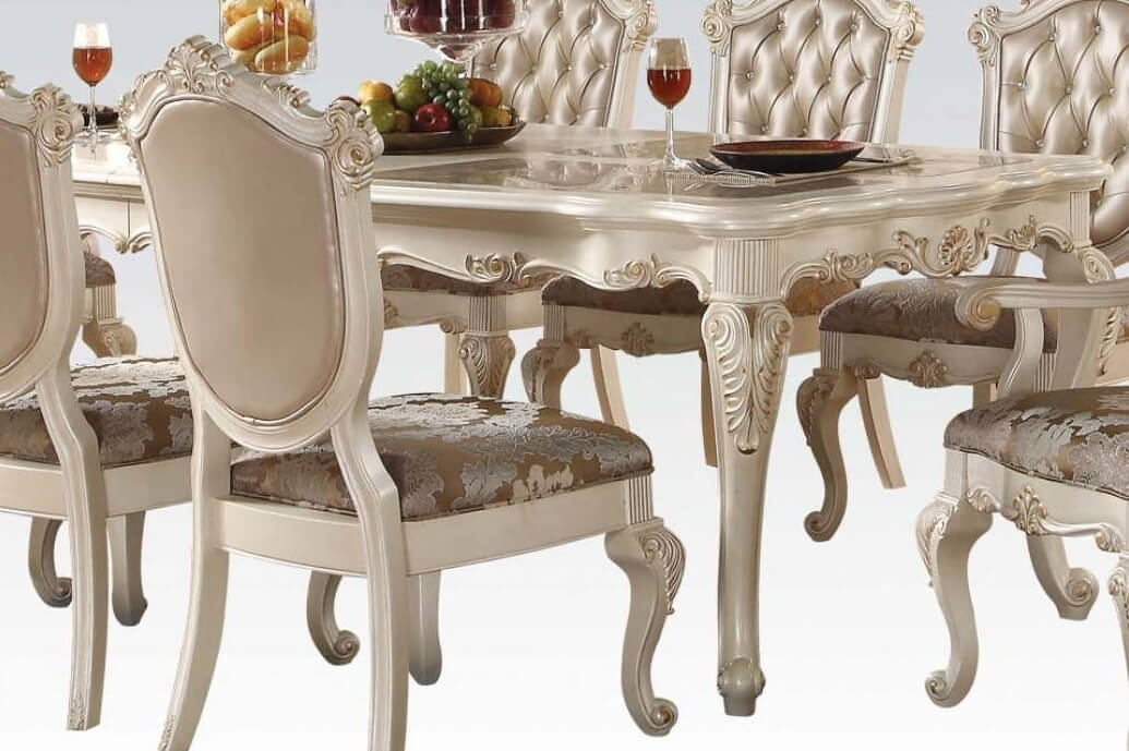 Chantelle Fabric/Wood Dining Set by ACME