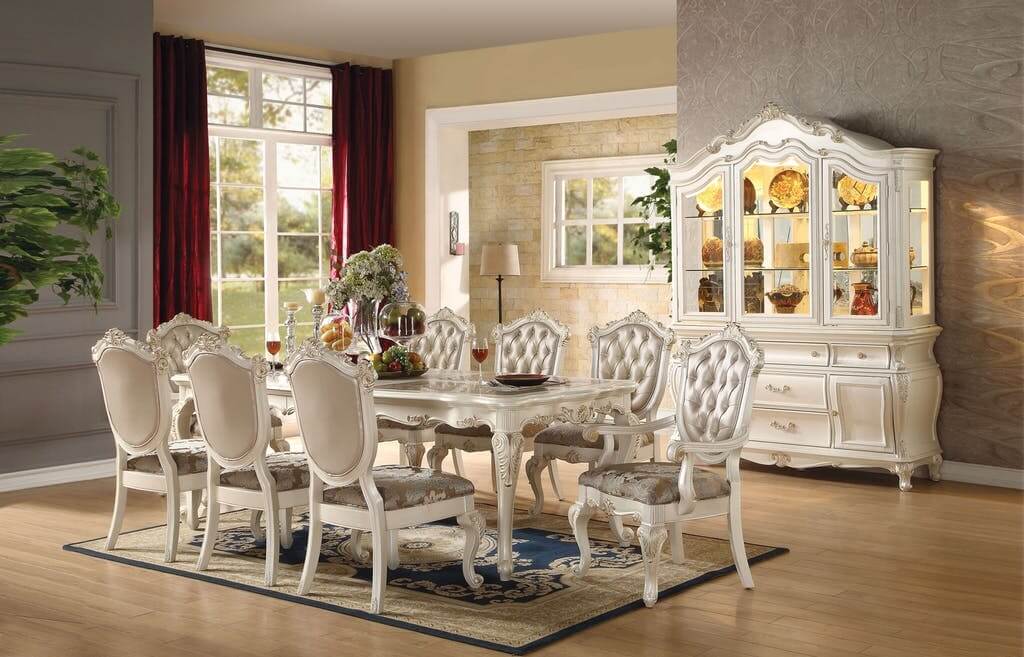 Chantelle PU/Fabric Dining Set