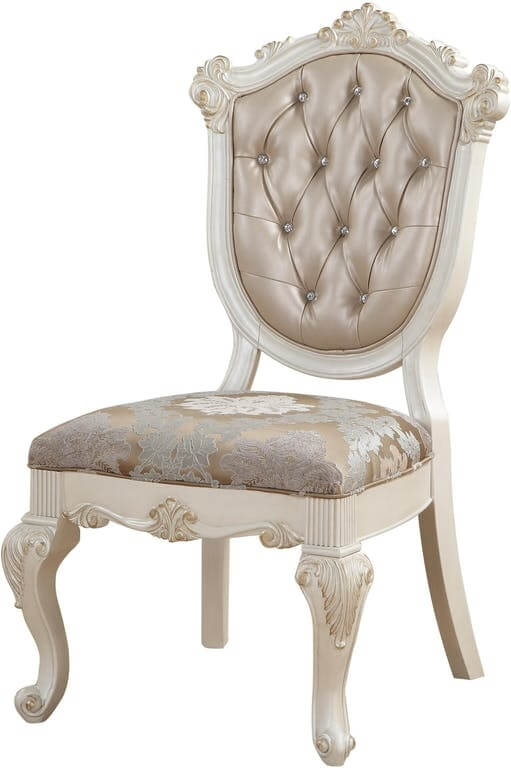 Chantelle PU/Fabric/Wood Dining Set by ACME