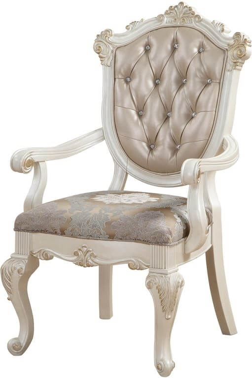 Chantelle PU/Fabric/Wood Dining Set by ACME