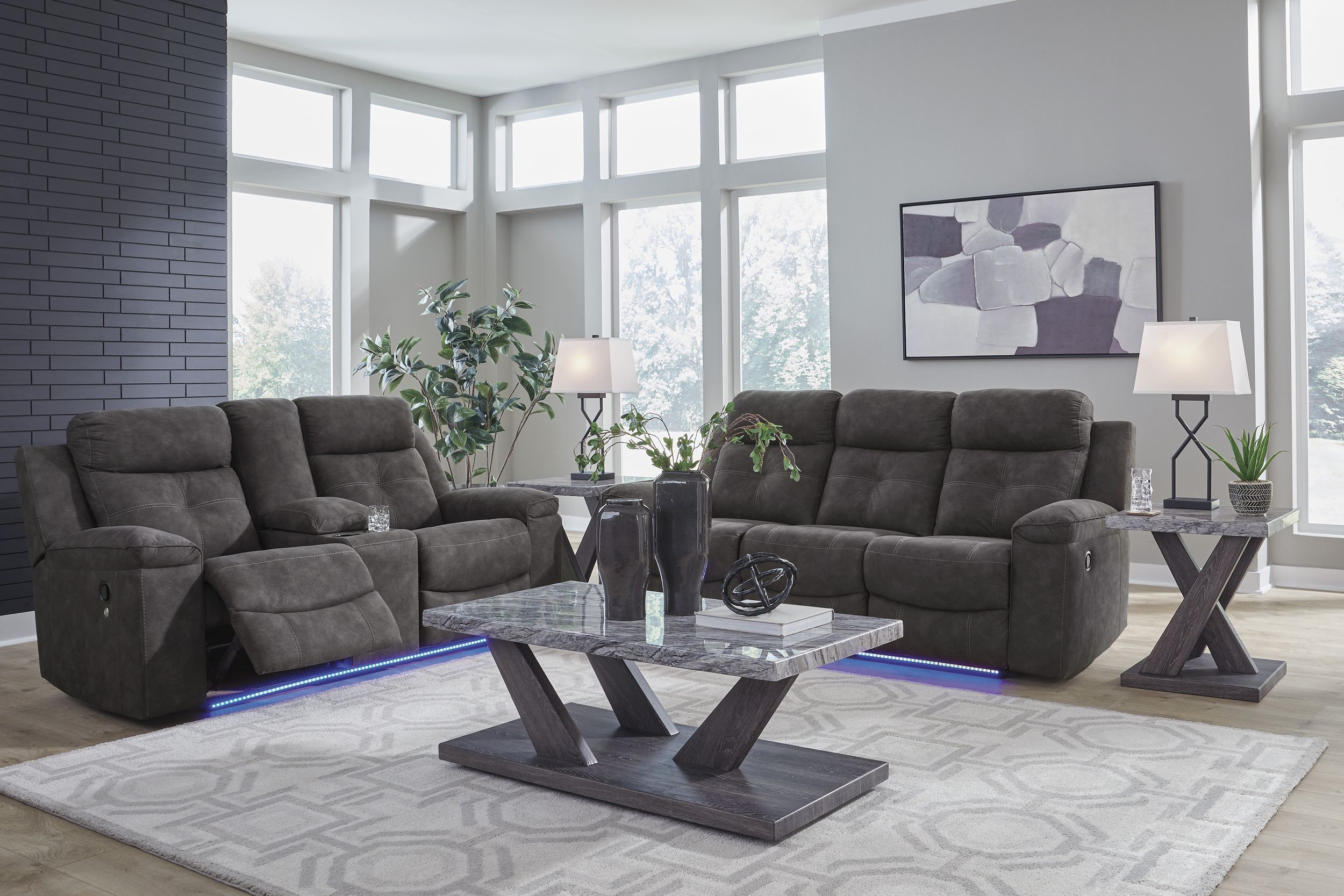 Brysonview Faux Leather Reclining Sofa