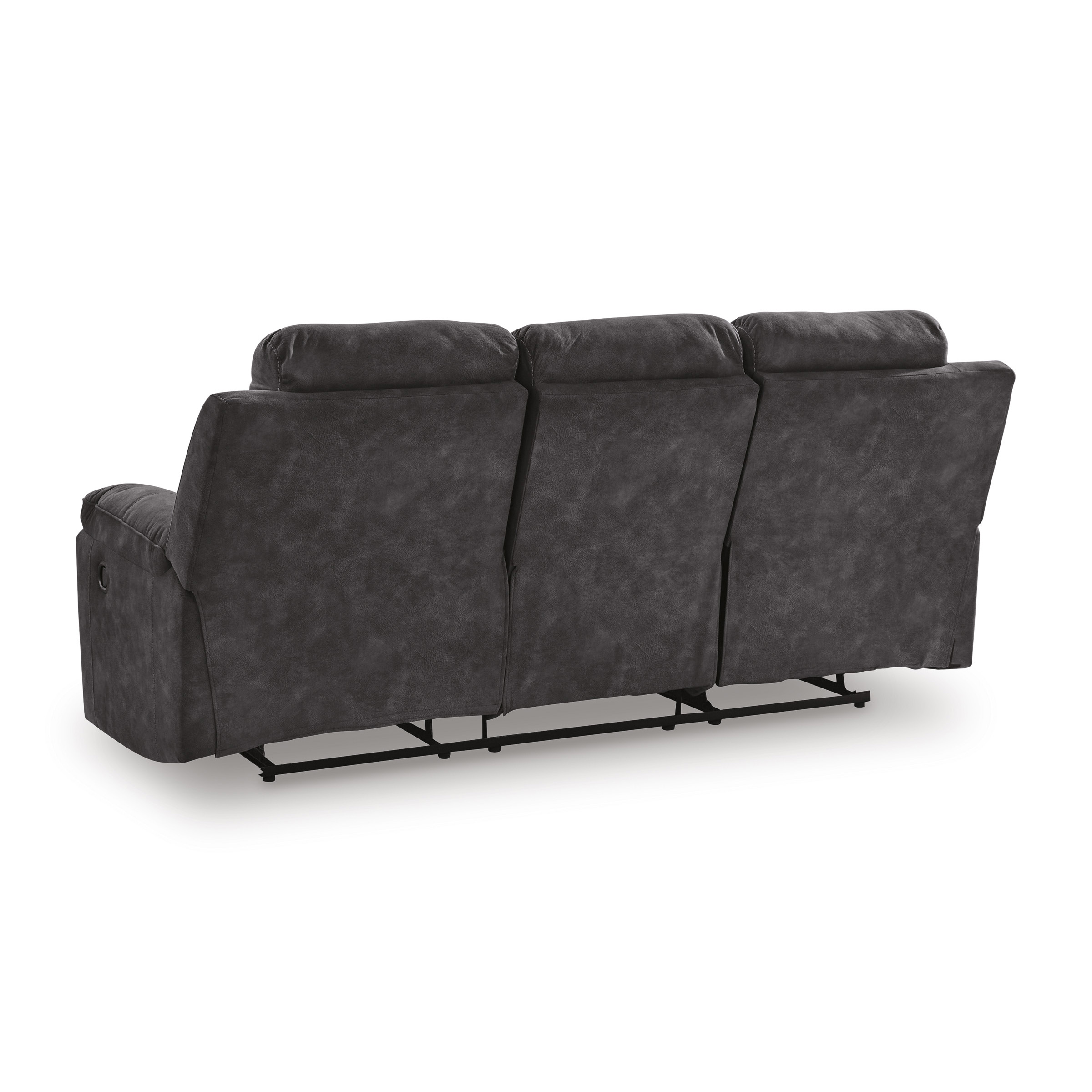 Brysonview Faux Leather Double Reclining Living Room Set with Console