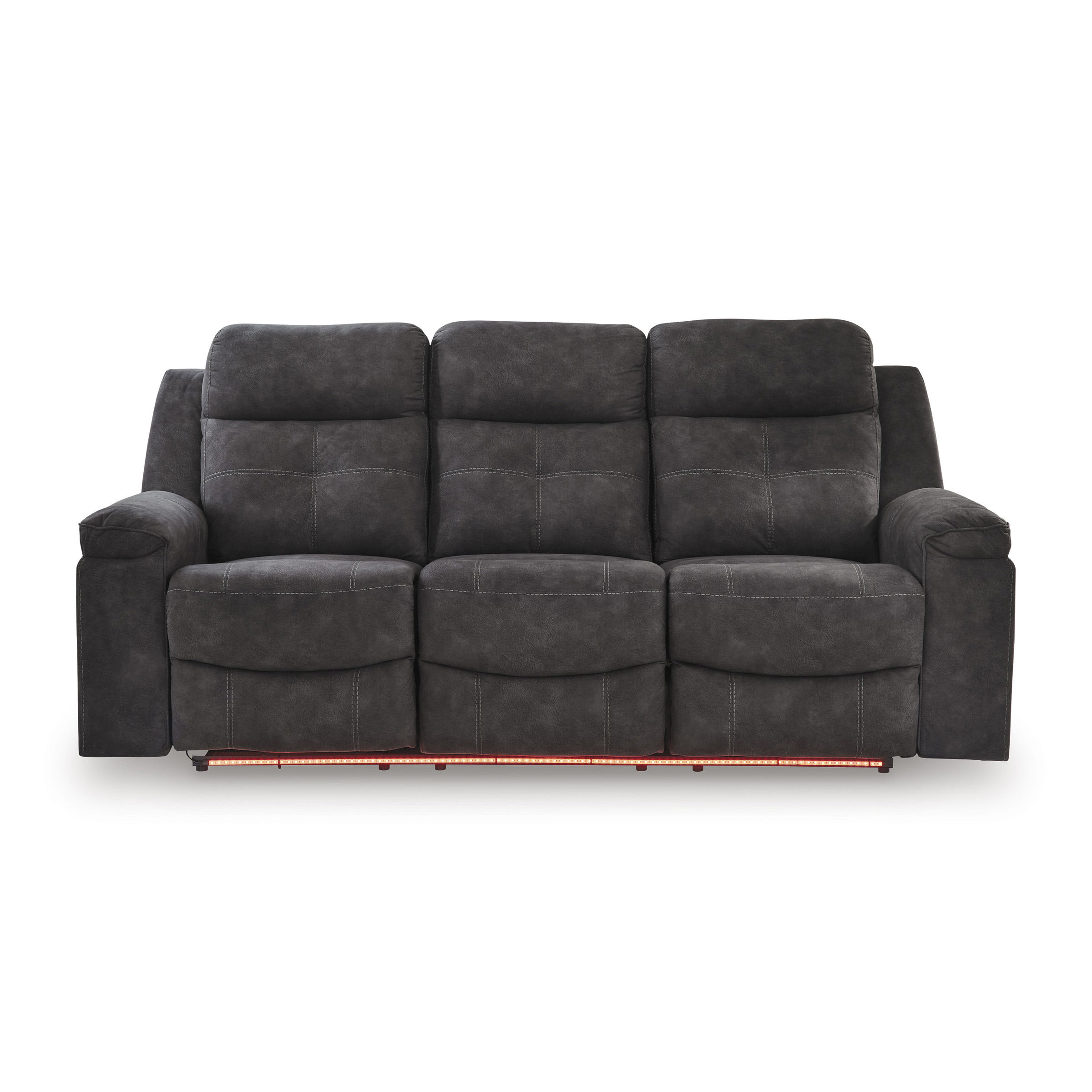 Brysonview Faux Leather Double Reclining Living Room Set with Console