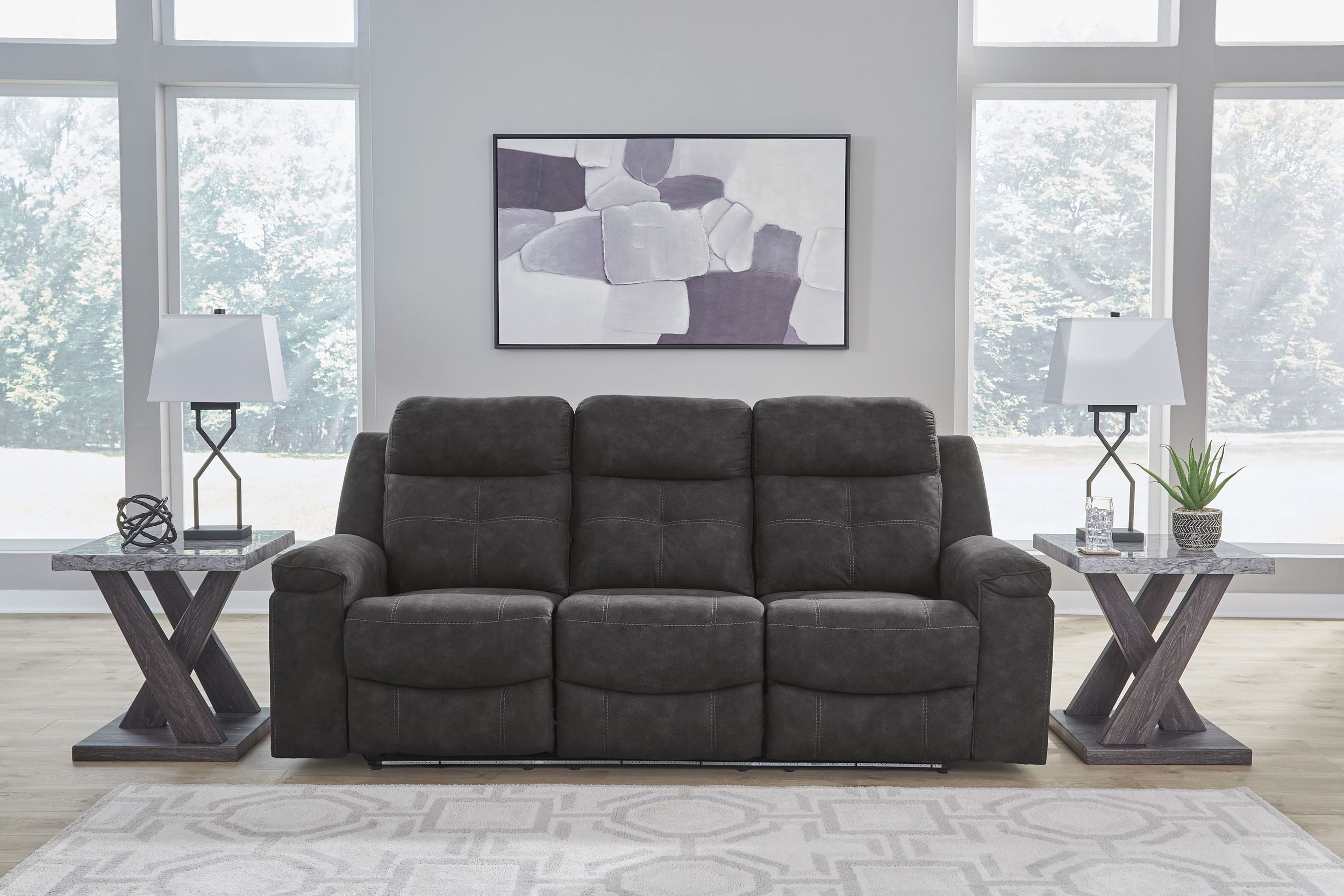 Brysonview Faux Leather Reclining Sofa