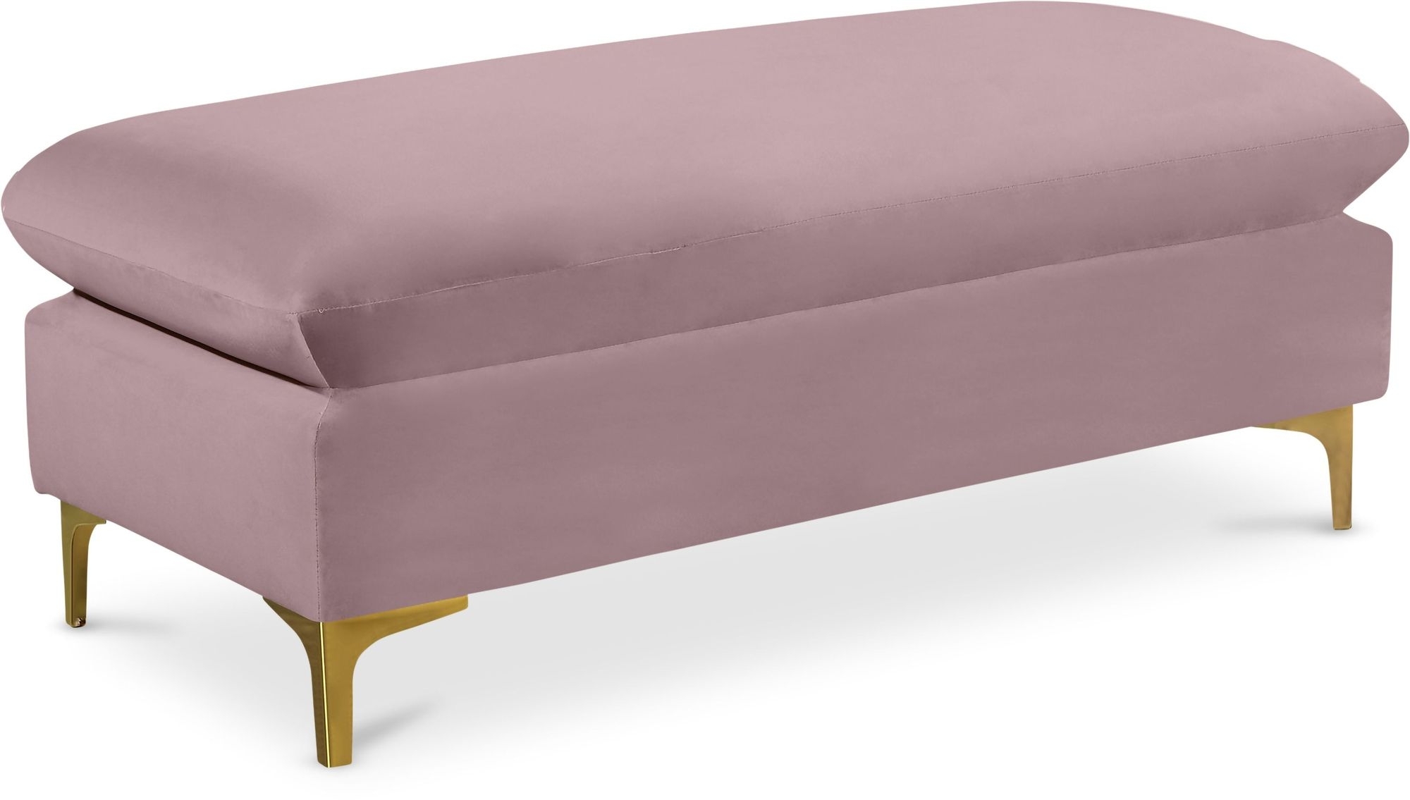 Naomi Velvet Ottoman/Bench