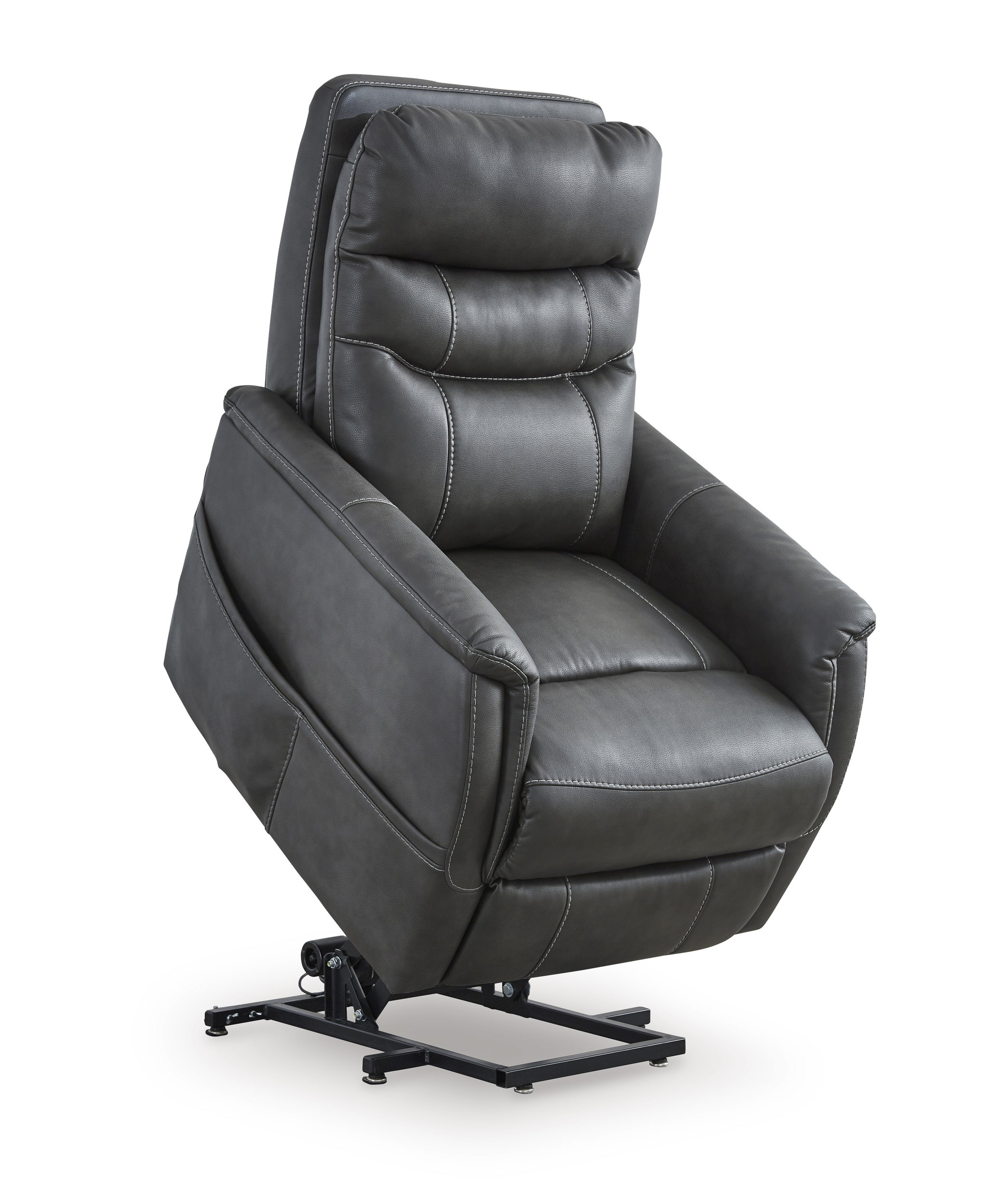 Strawbill Faux Leather Power Lift Massage Recliner