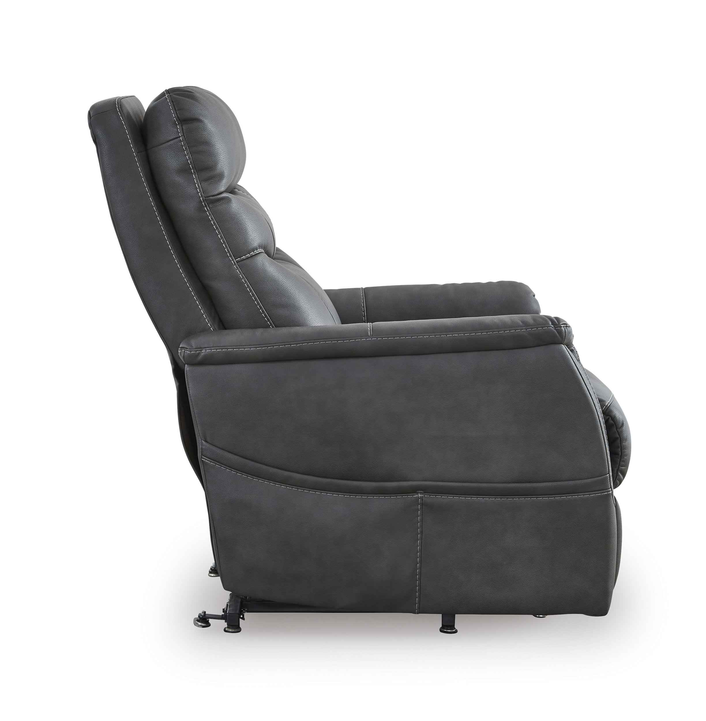 Strawbill Faux Leather Power Lift Massage Recliner