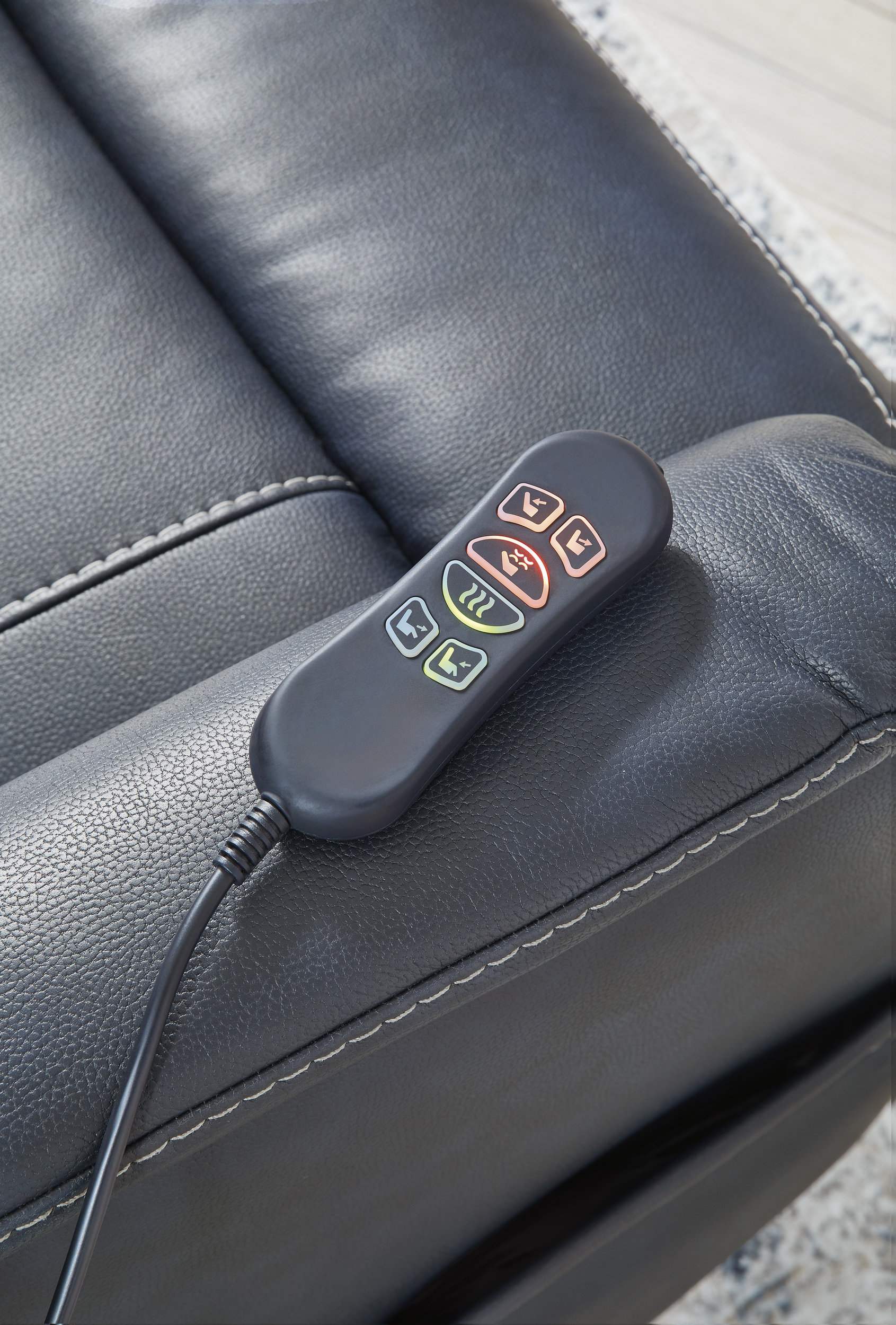 Strawbill Faux Leather Power Lift Massage Recliner