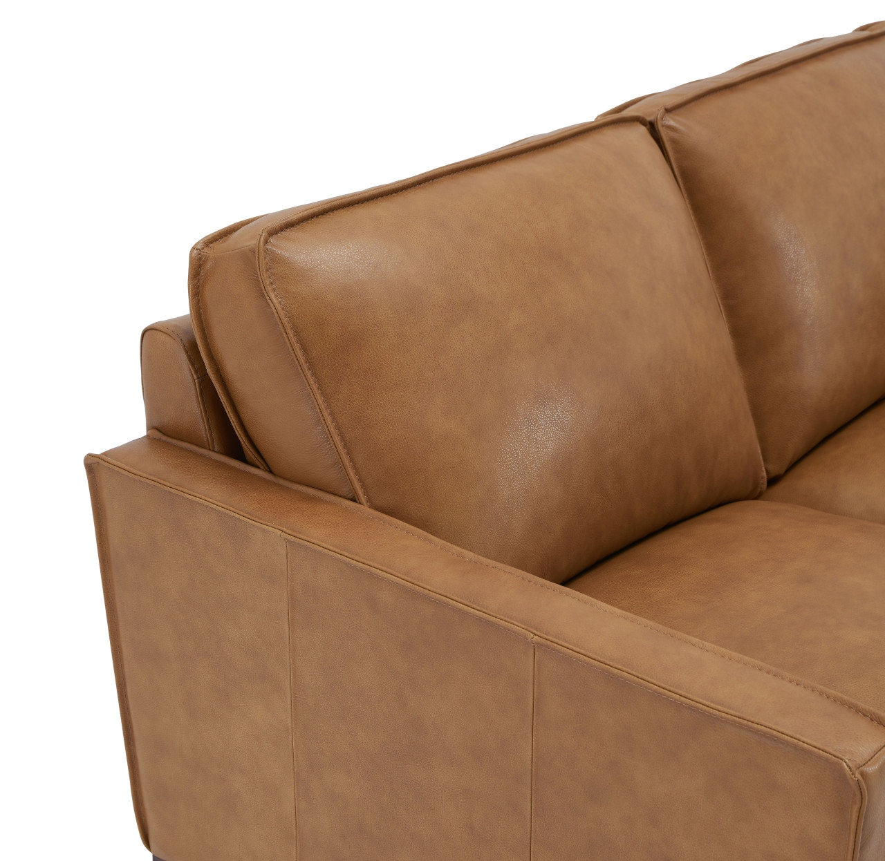 Harper Leather/Split L-Shape Corner Sectional Sofa