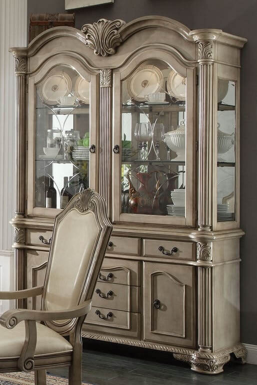 Chateau De Ville PU/Wood Dining Set by ACME