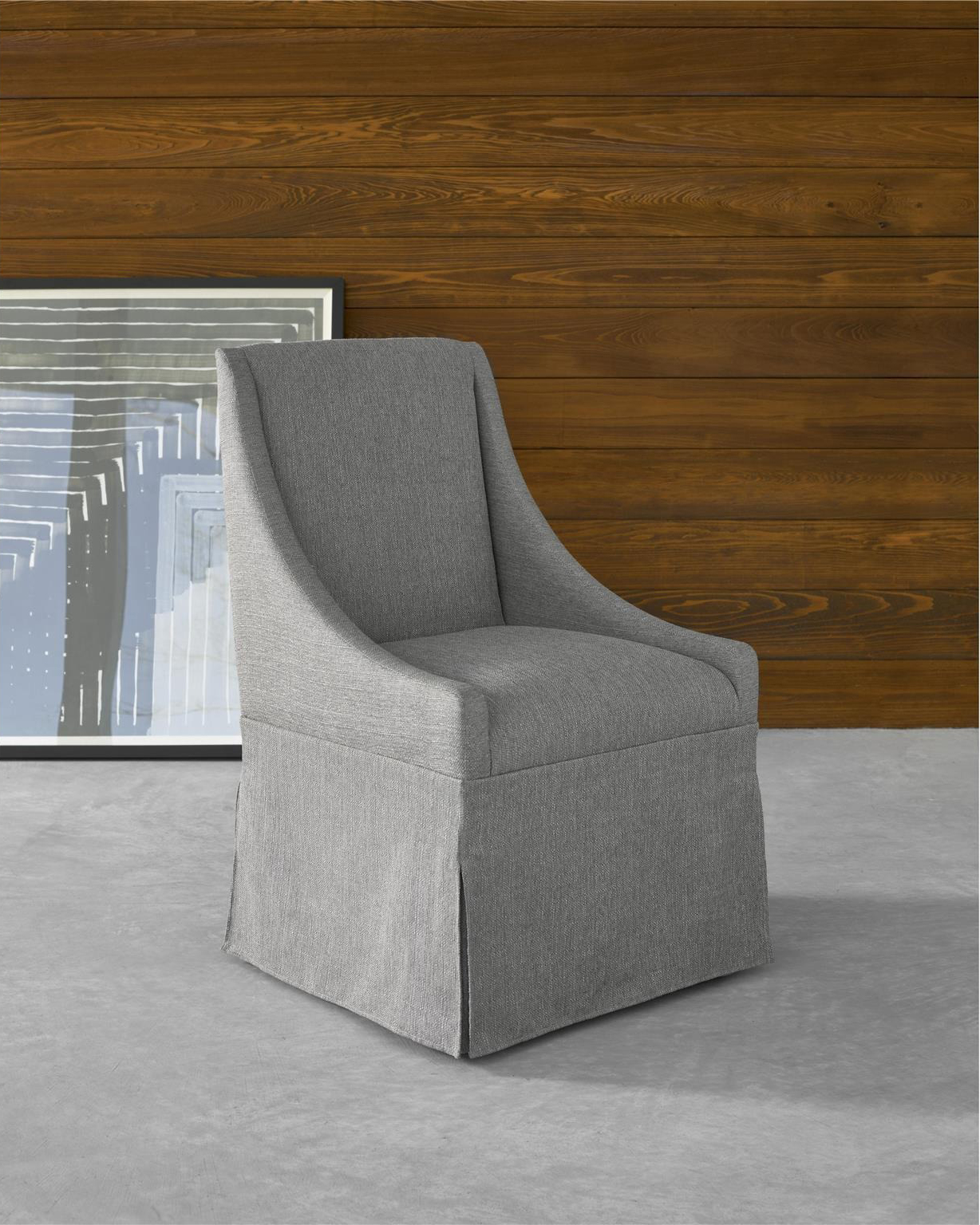 Townsend Polyester Castered Dining Chair