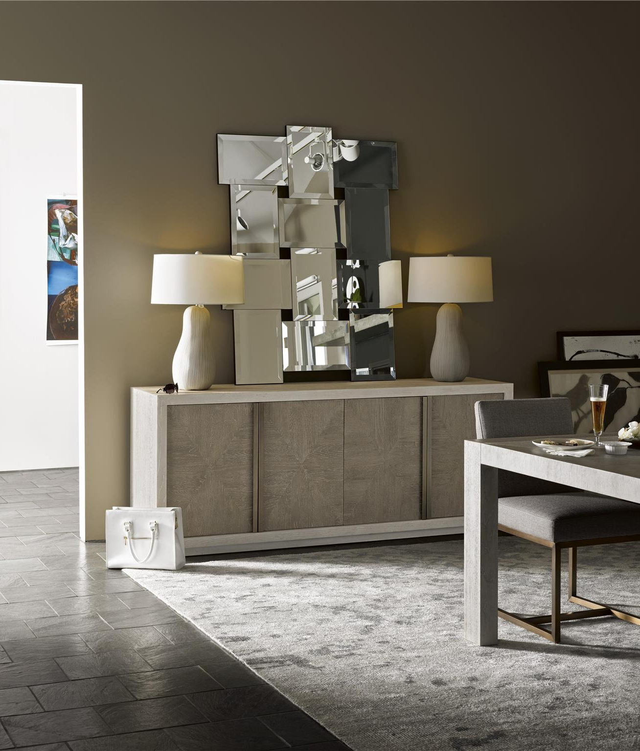 Brinkley Wood Credenza w/4 Doors