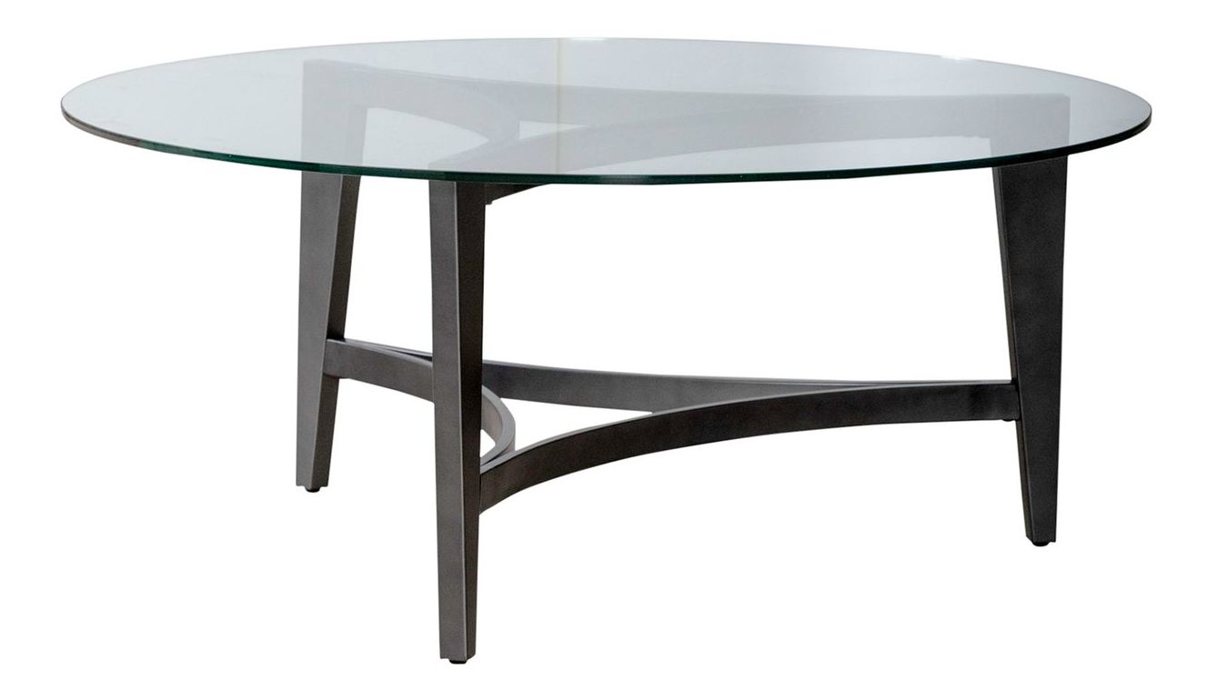 Capri 3-Piece Round Glass & Chrome Cocktail Table Set