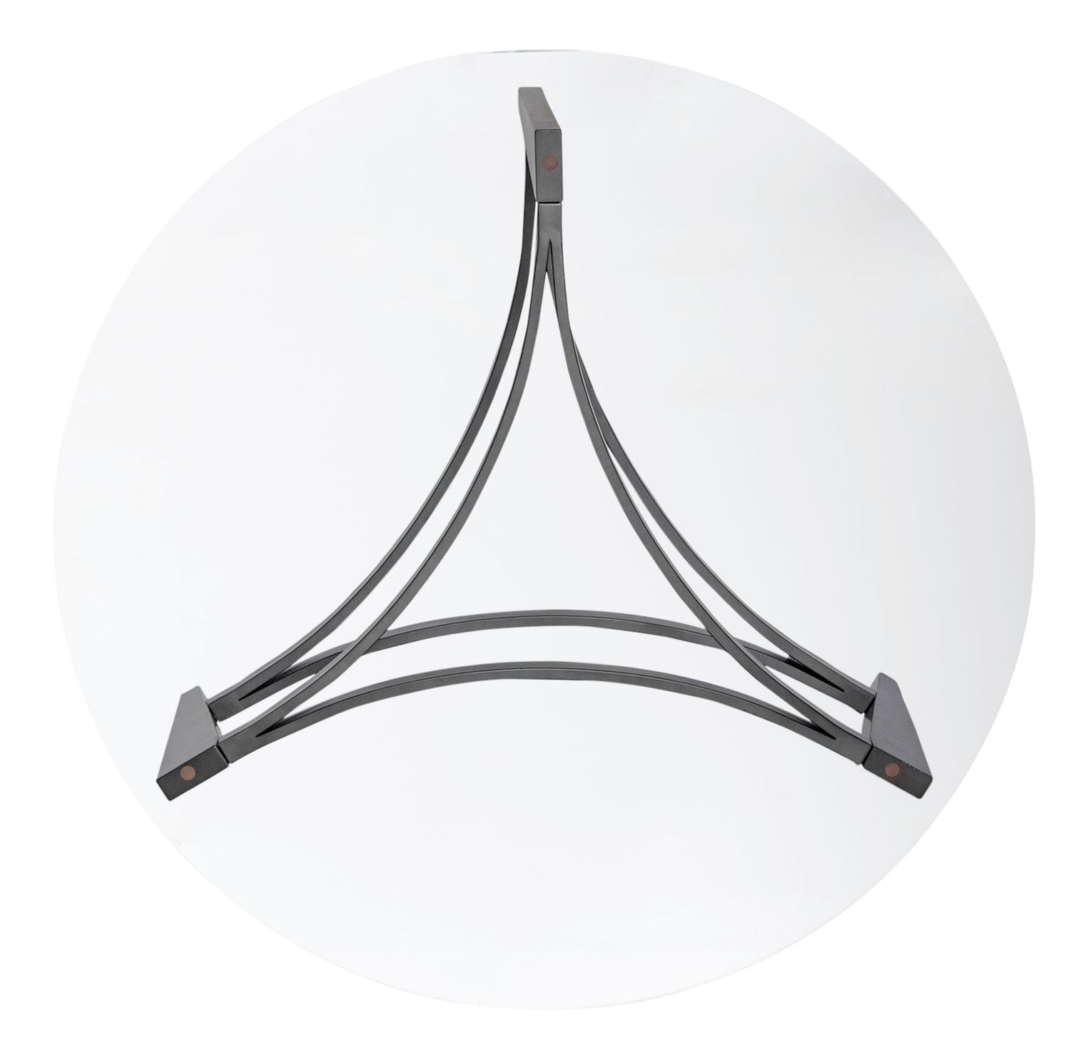 Capri 3-Piece Round Glass & Chrome Cocktail Table Set