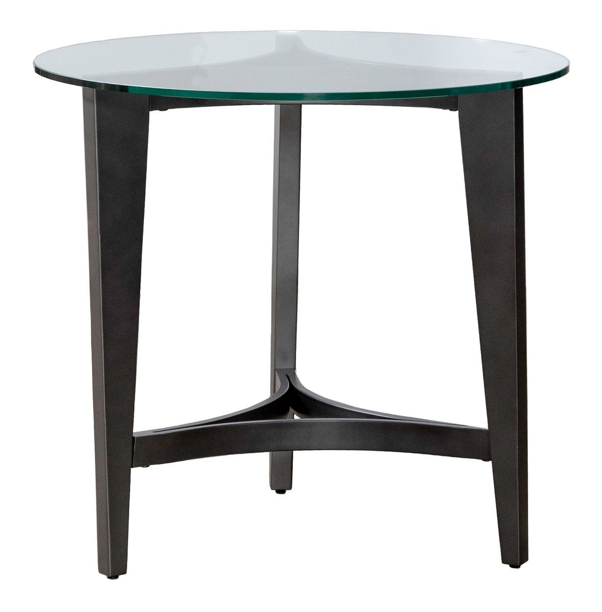 Capri 3-Piece Round Glass & Chrome Cocktail Table Set