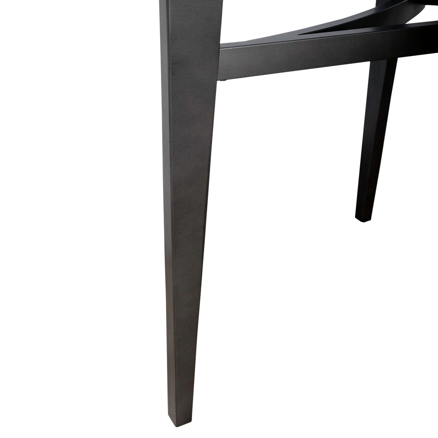 Capri Demilune Glass/Metal Sofa Table