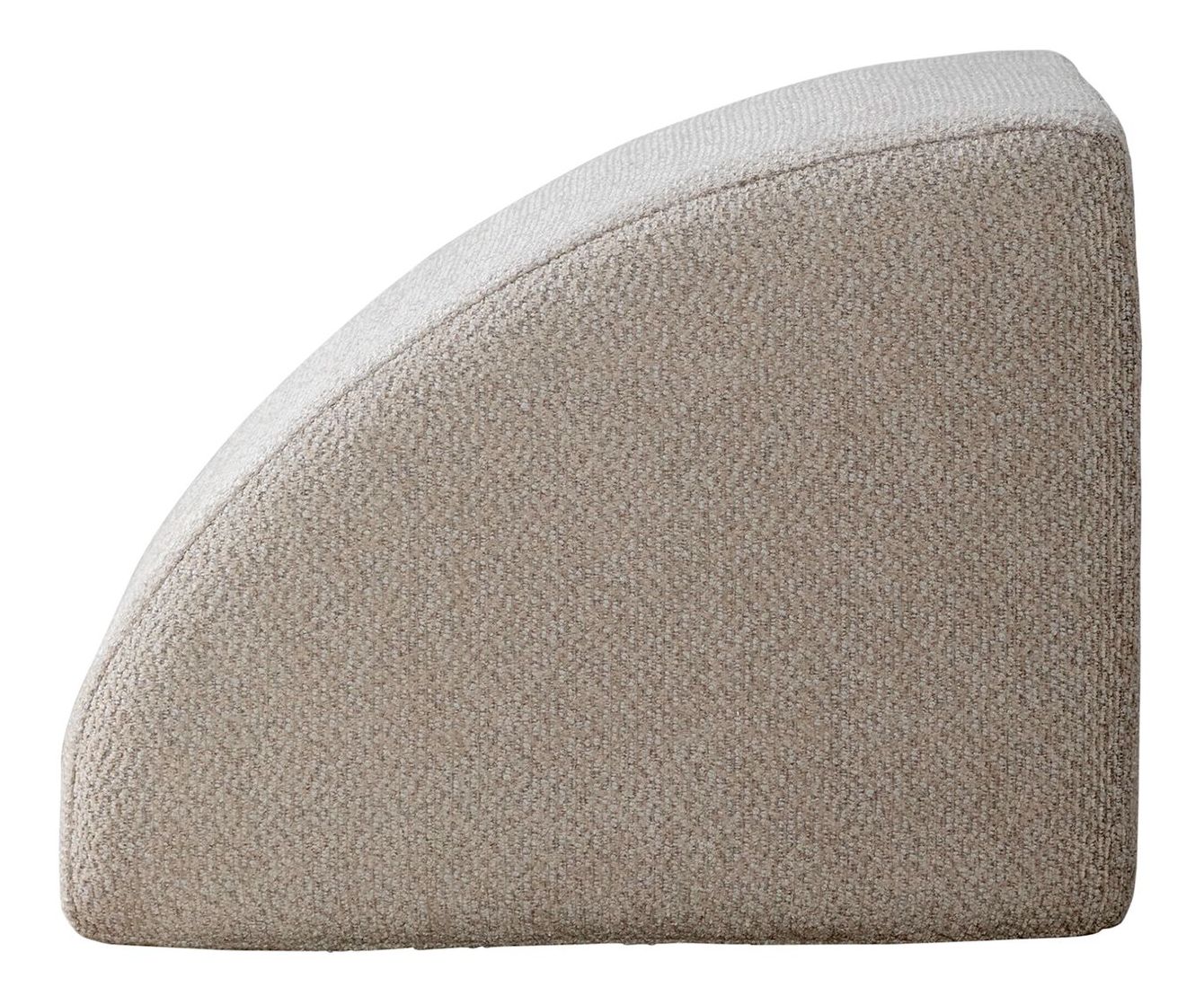 Capri Triangular Fabric Ottoman w/Casters