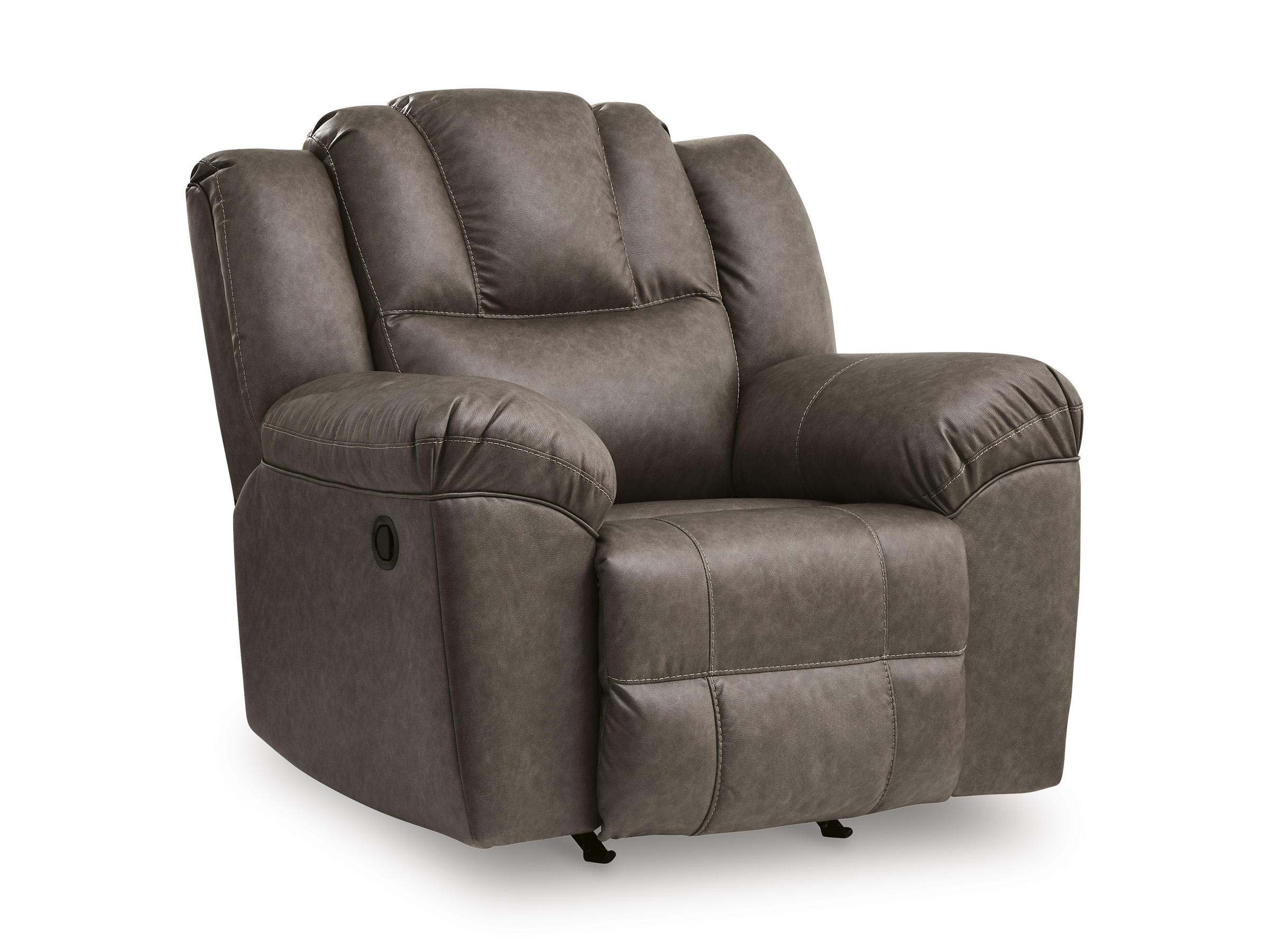 Lowilla Faux Leather Double Reclining Living Room Set with Console