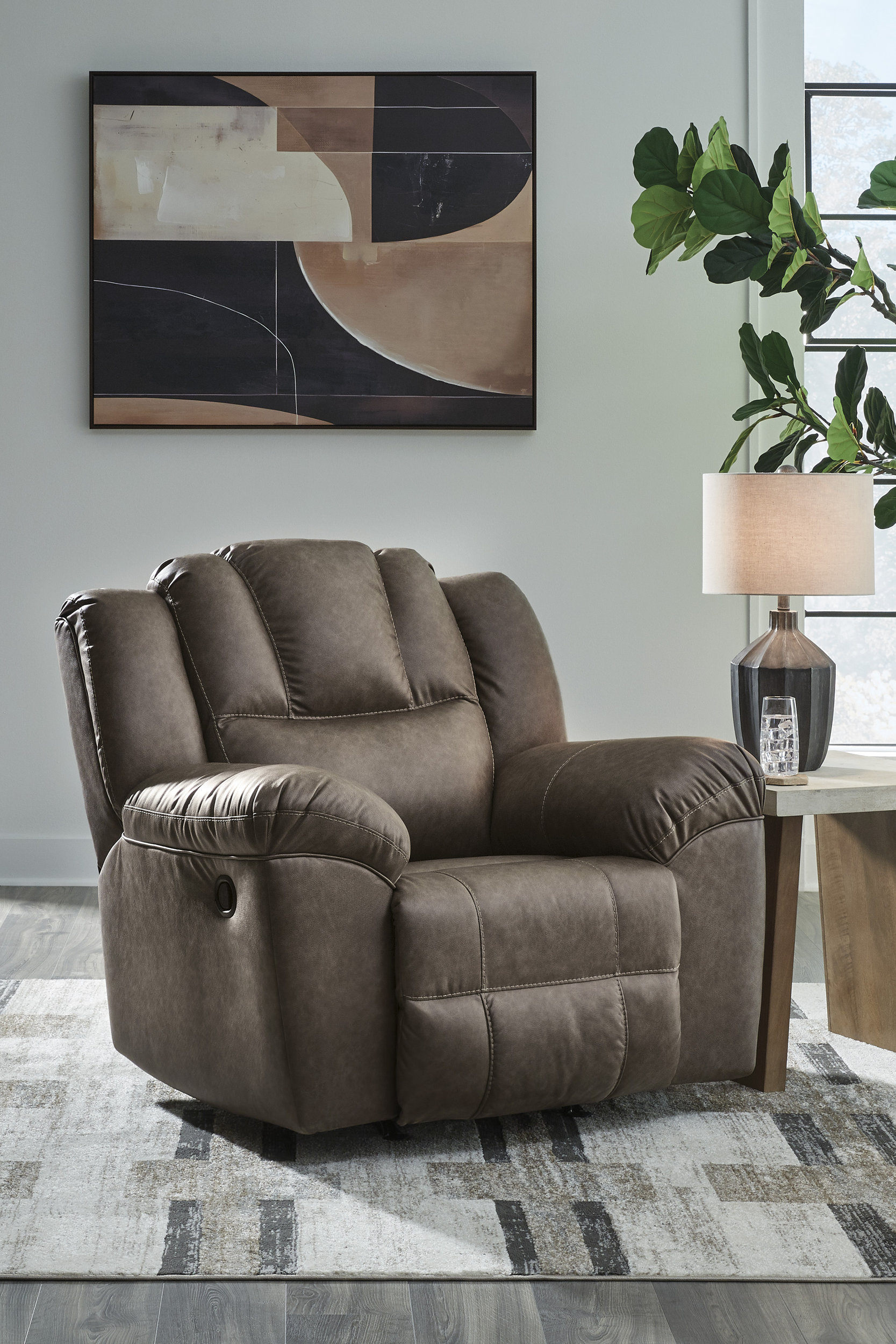 Lowilla Faux Leather Rocker Recliner