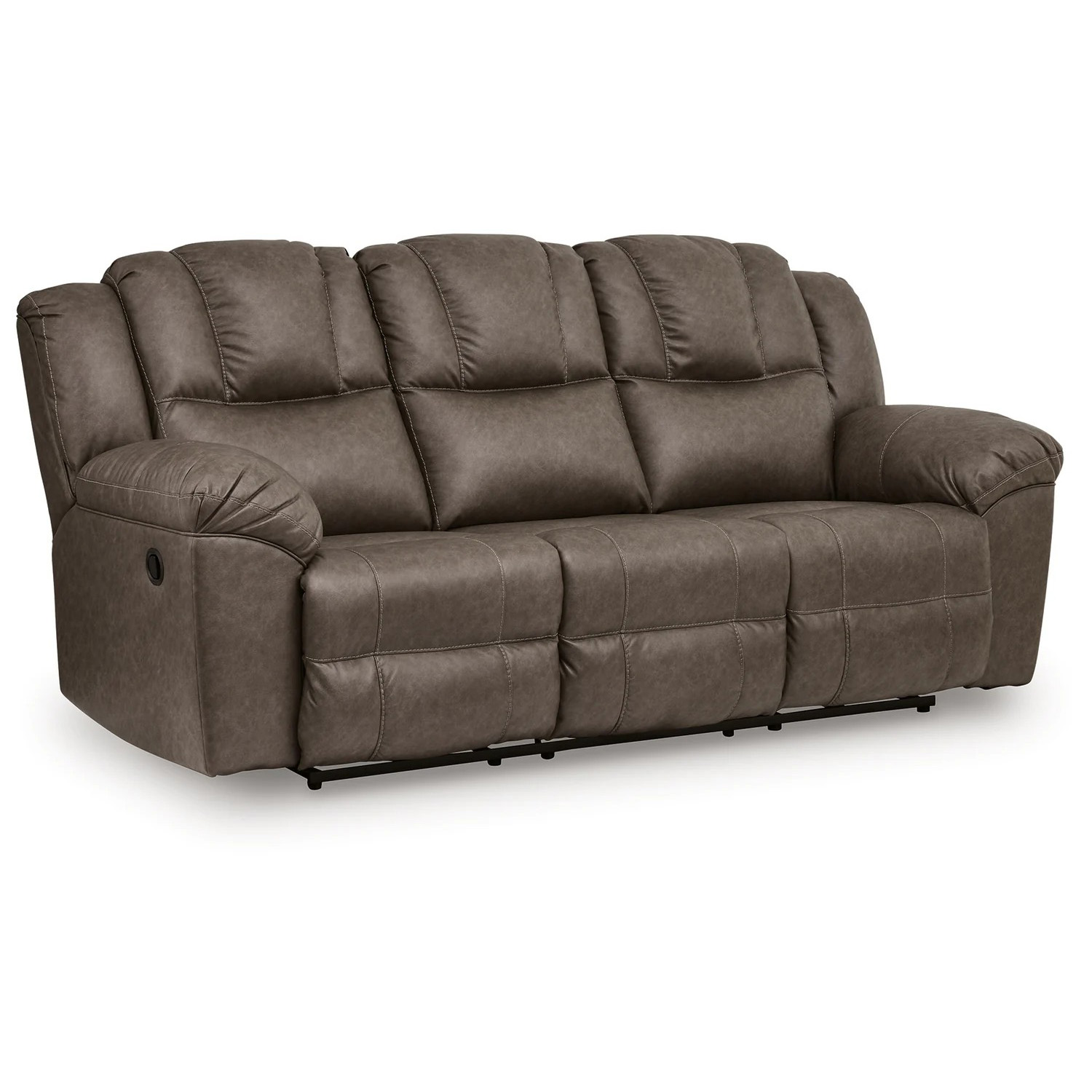 Lowilla Faux Leather Double Reclining Living Room Set with Console