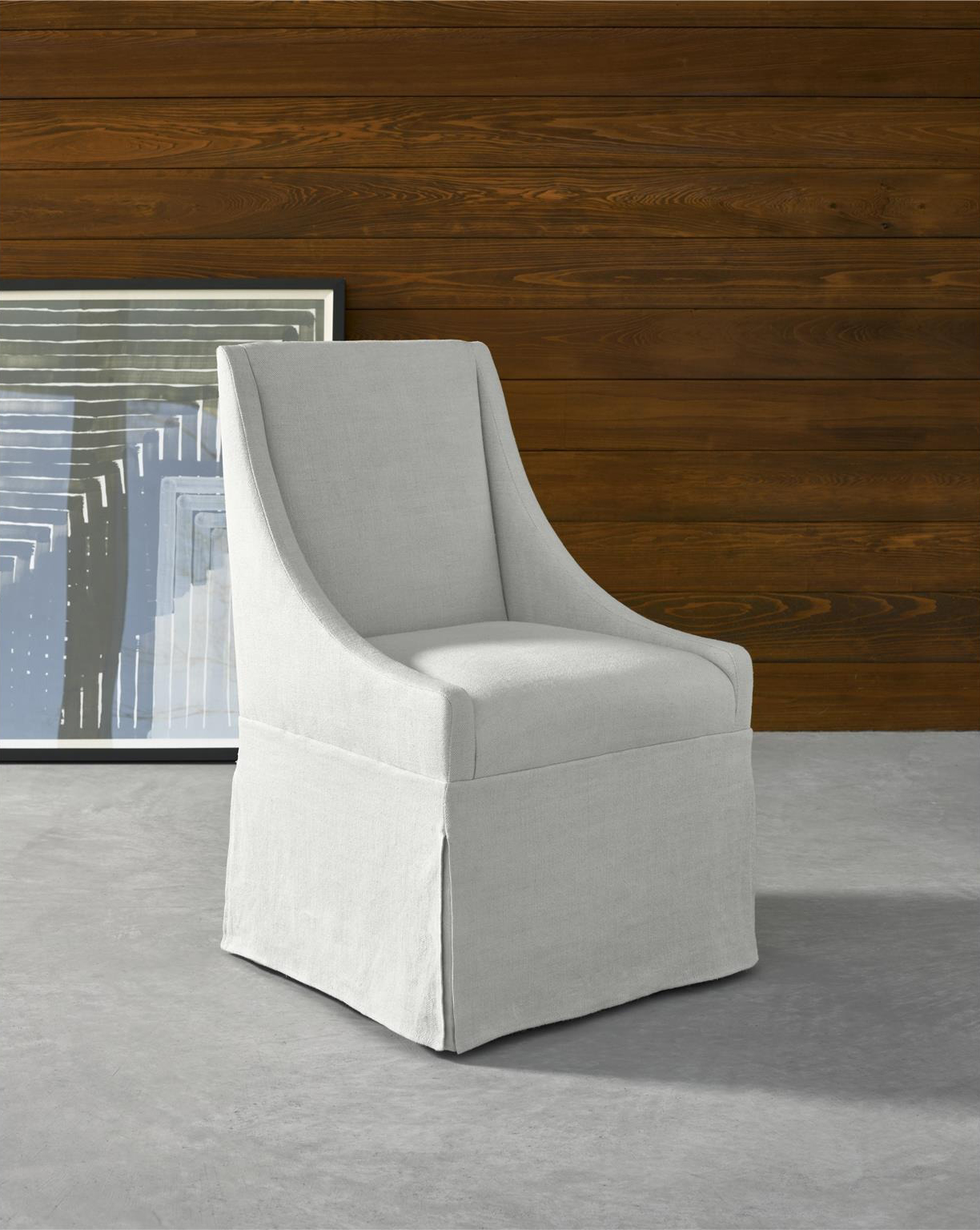 Townsend Polyester Castered Dining Chair