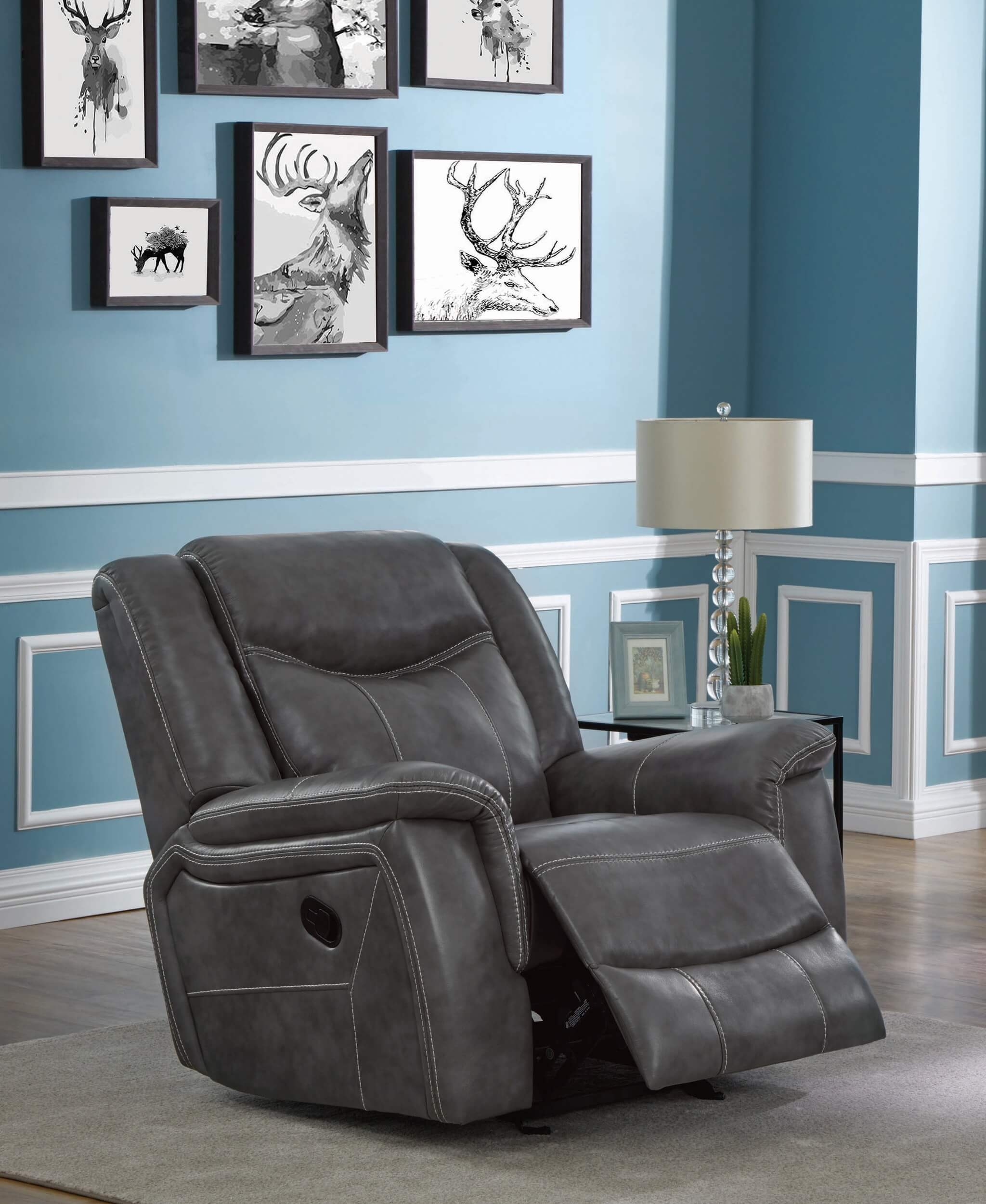 Conrad PU Motion Glider Recliner
