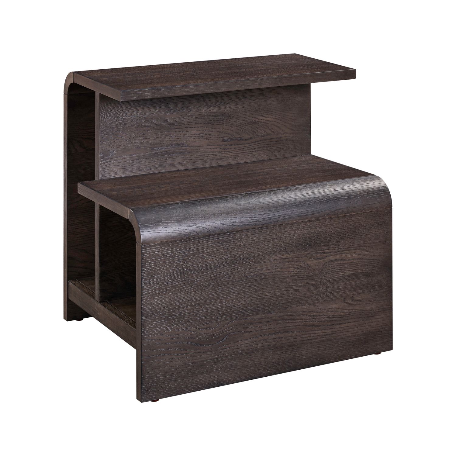 Perspectives Rectangular Wood End Table