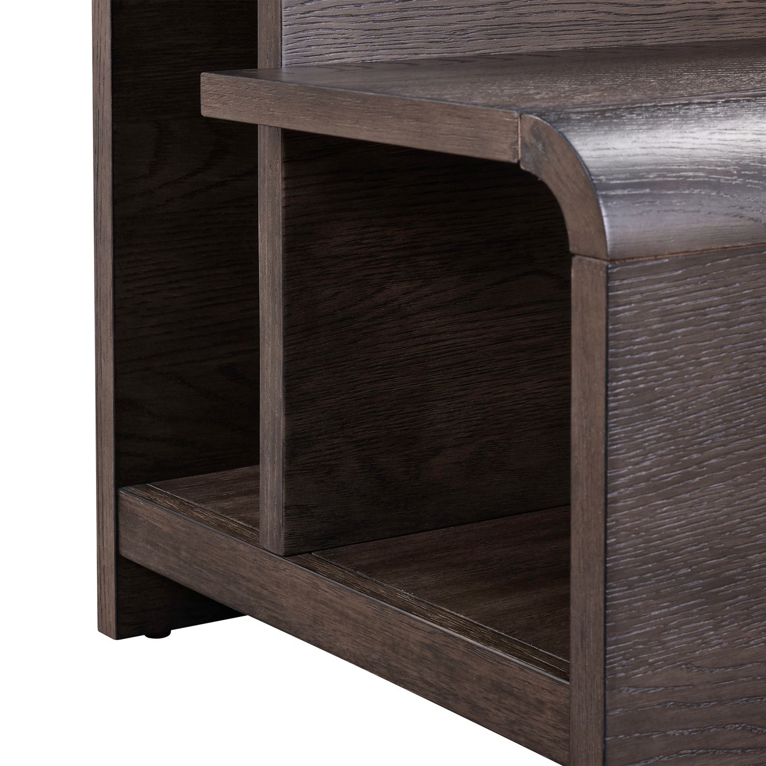 Perspectives Rectangular Wood End Table