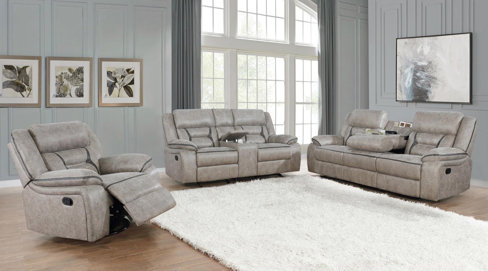 Sofa And Glider Recliner Loveseat