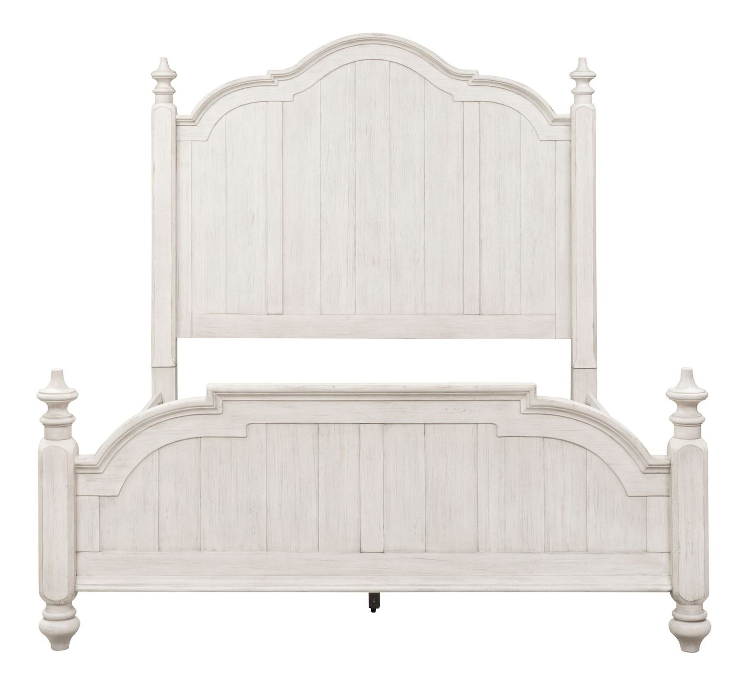 Farmhouse Reimagined Wood Poster Bed – Rustic Style