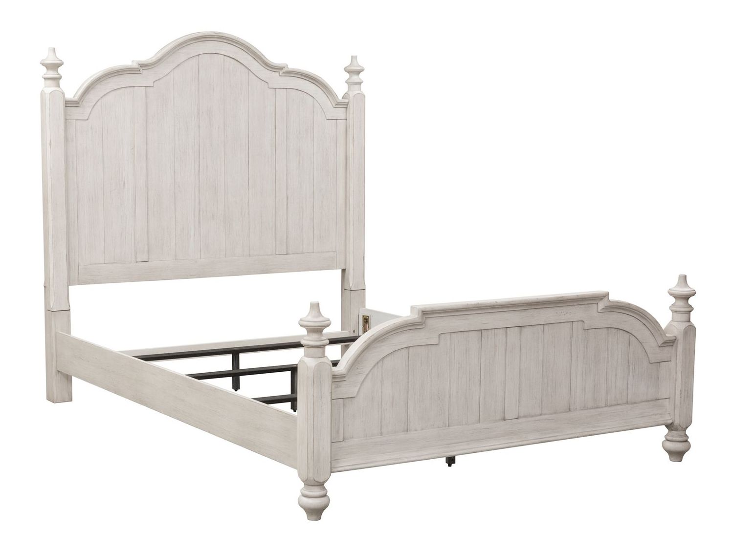 Farmhouse Reimagined Wood Poster Bed – Rustic Style