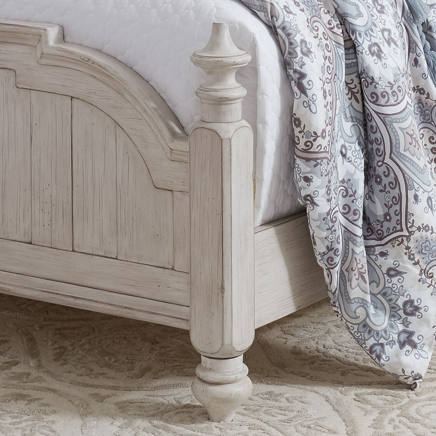 Farmhouse Reimagined Wood King Size Poster Bed