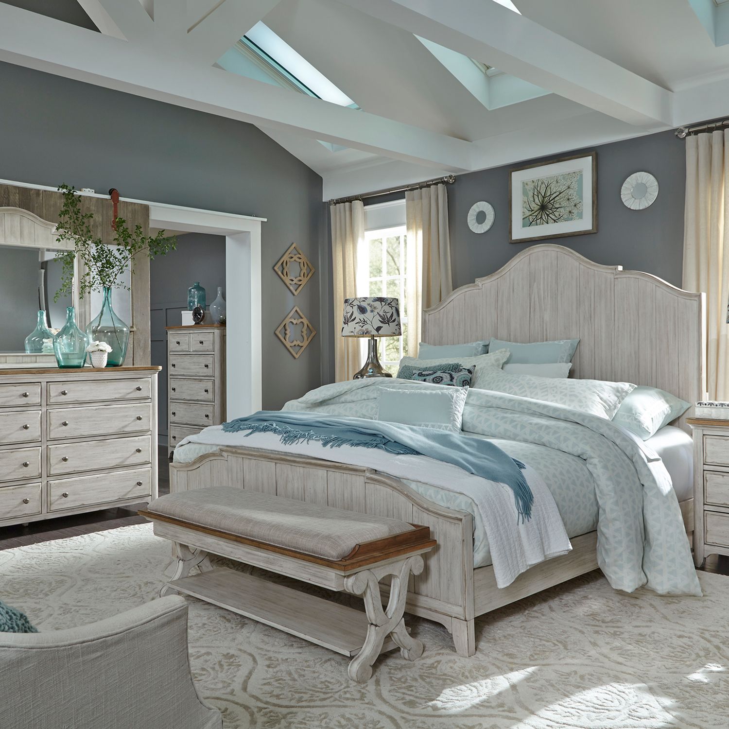 Farmhouse Reimagined Wood 5-Drawer Chest
