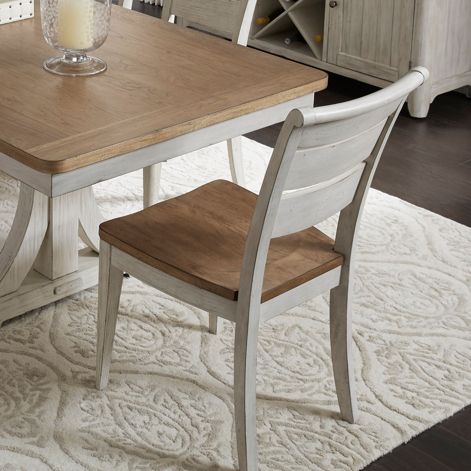 Farmhouse Reimagined Extendable Wood Dining Set – Rustic
