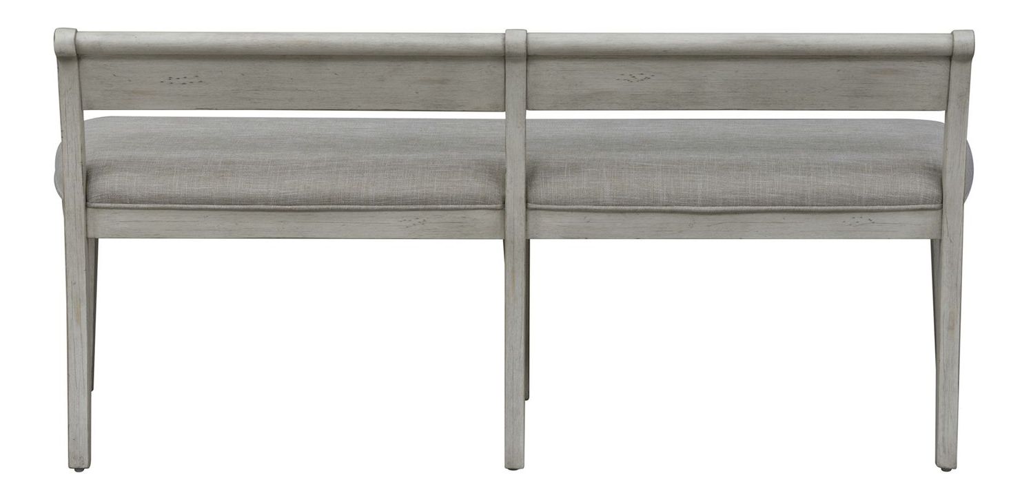 Farmhouse Reimagined Linen/Wood Bench