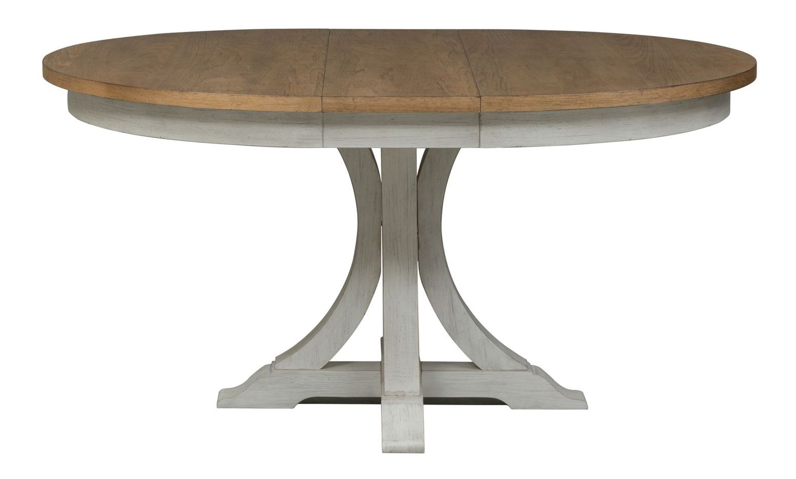 Farmhouse Round Wood Extendable Dining Set – Rustic