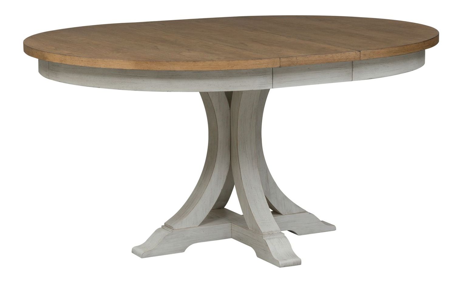 Farmhouse Round Wood Extendable Dining Set – Rustic