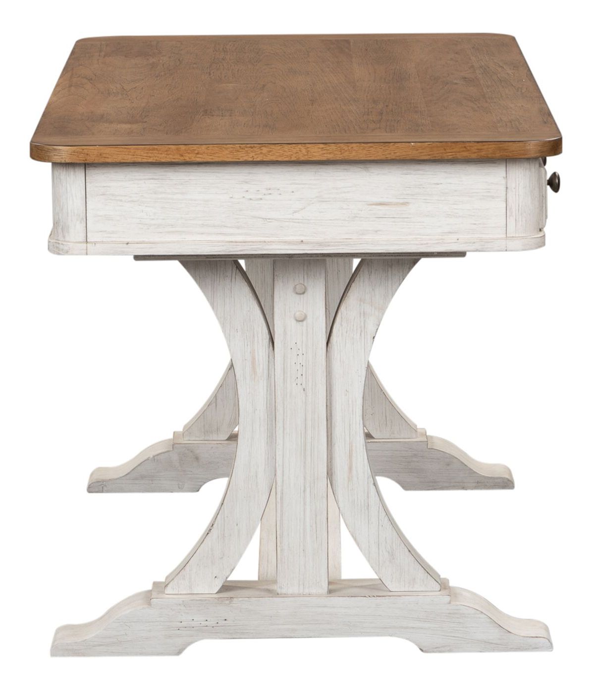 Farmhouse Reimagined Rectangular Wood 3-Drawer Writing Desk