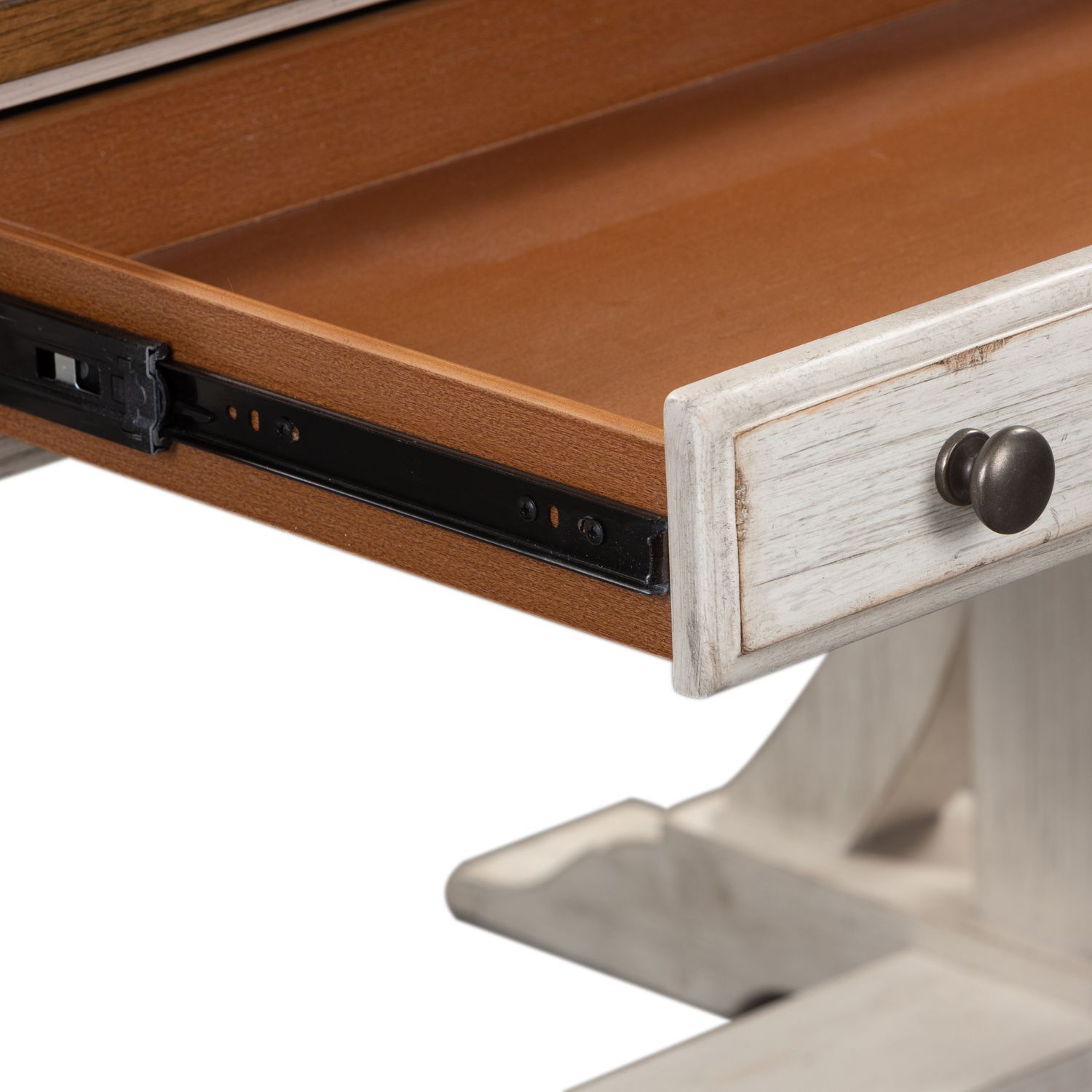Farmhouse Reimagined Rectangular Wood 3-Drawer Writing Desk