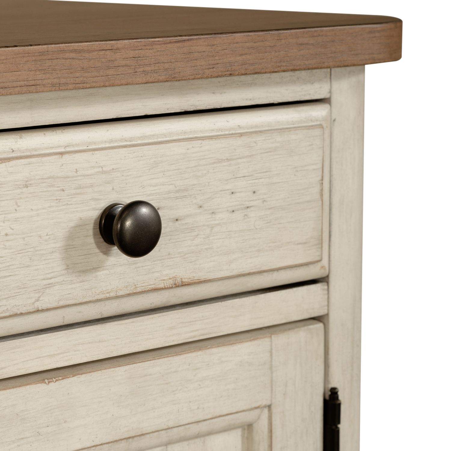 Farmhouse Reimagined Wood 5-Drawer 2-Door Credenza