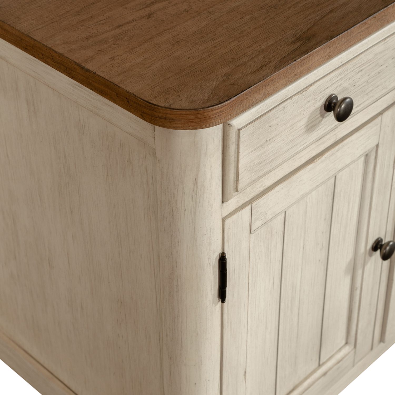 Farmhouse Reimagined Wood 5-Drawer 2-Door Credenza