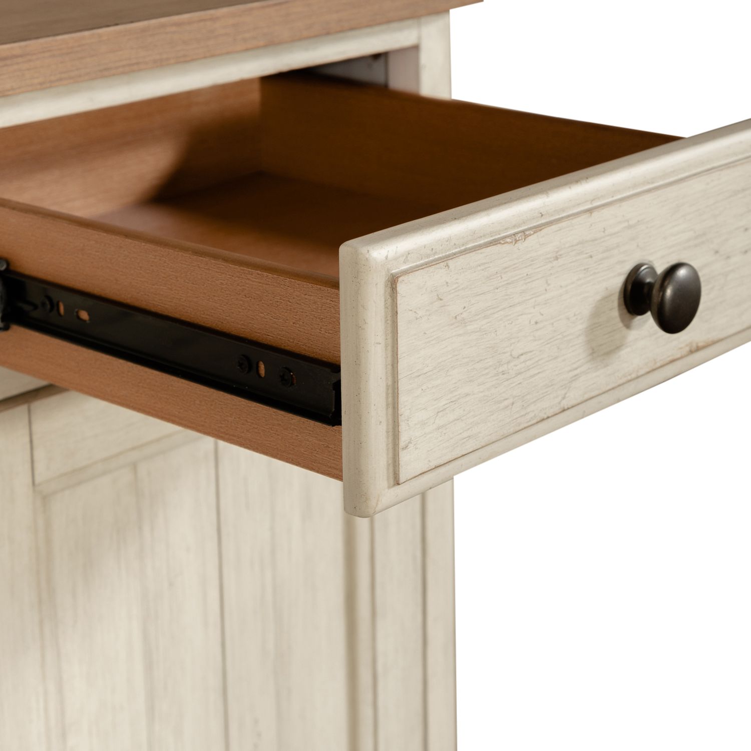 Farmhouse Reimagined Wood 5-Drawer 2-Door Credenza