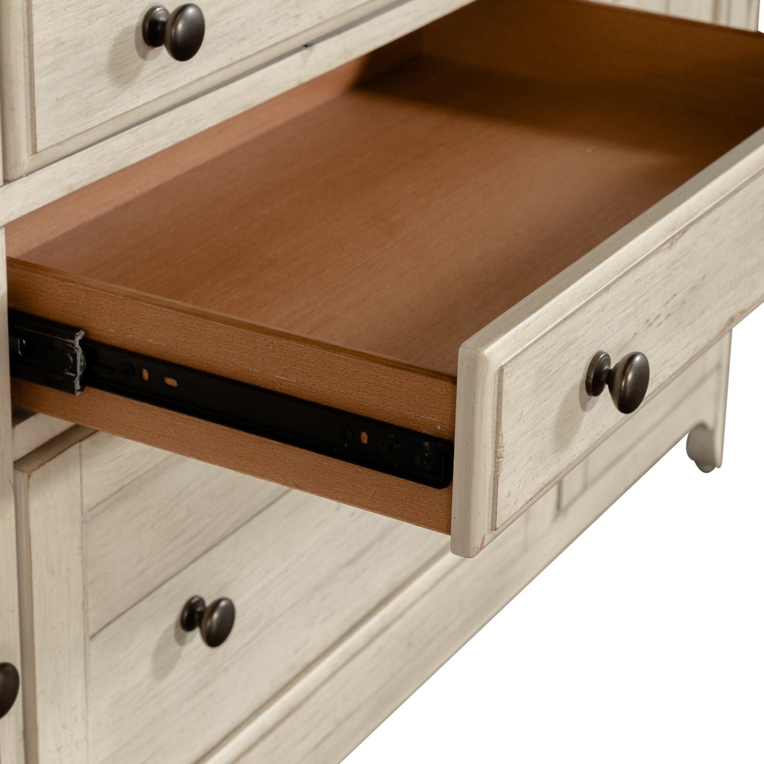 Farmhouse Reimagined Wood 5-Drawer 2-Door Credenza