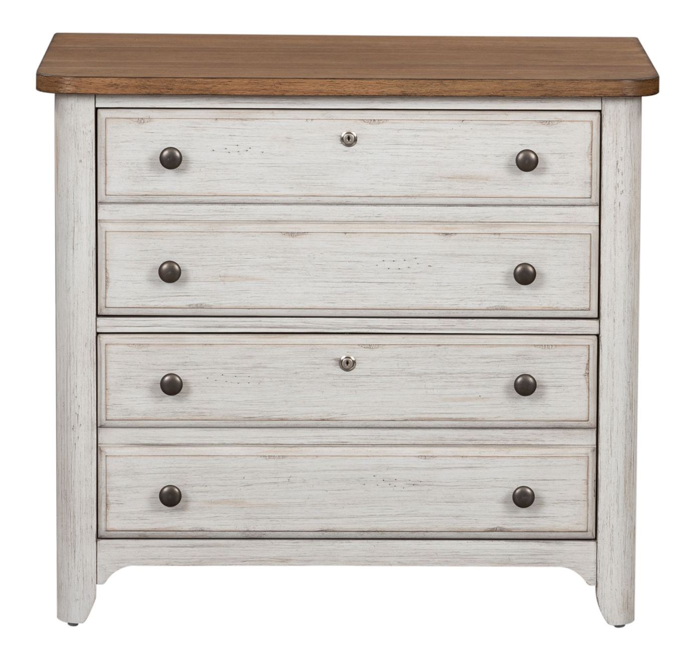 Farmhouse Reimagined Wood 2-Drawer Lateral File Cabinet