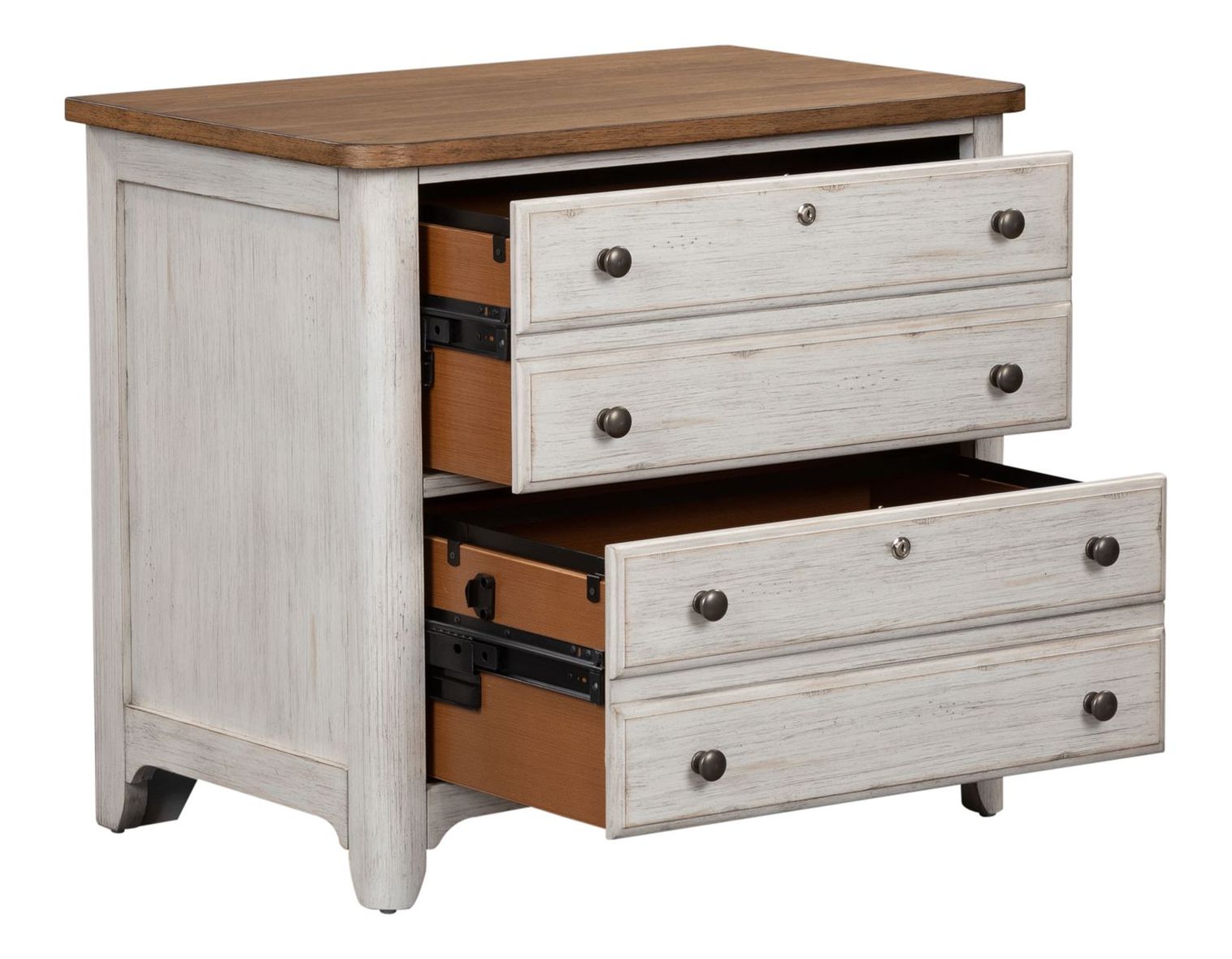 Farmhouse Reimagined Wood 2-Drawer Lateral File Cabinet