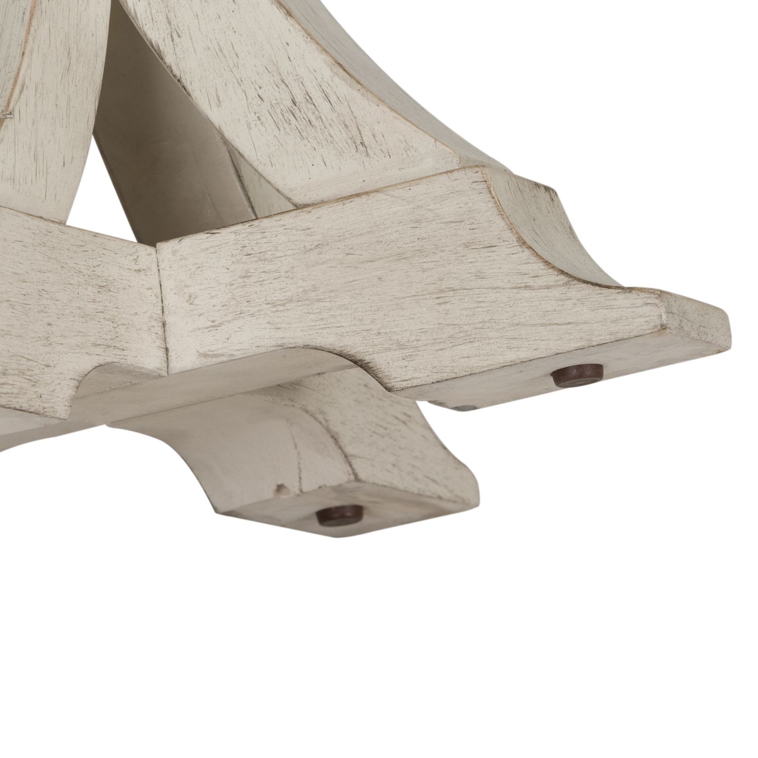 Farmhouse Reimagined Round Wood Chairside Table