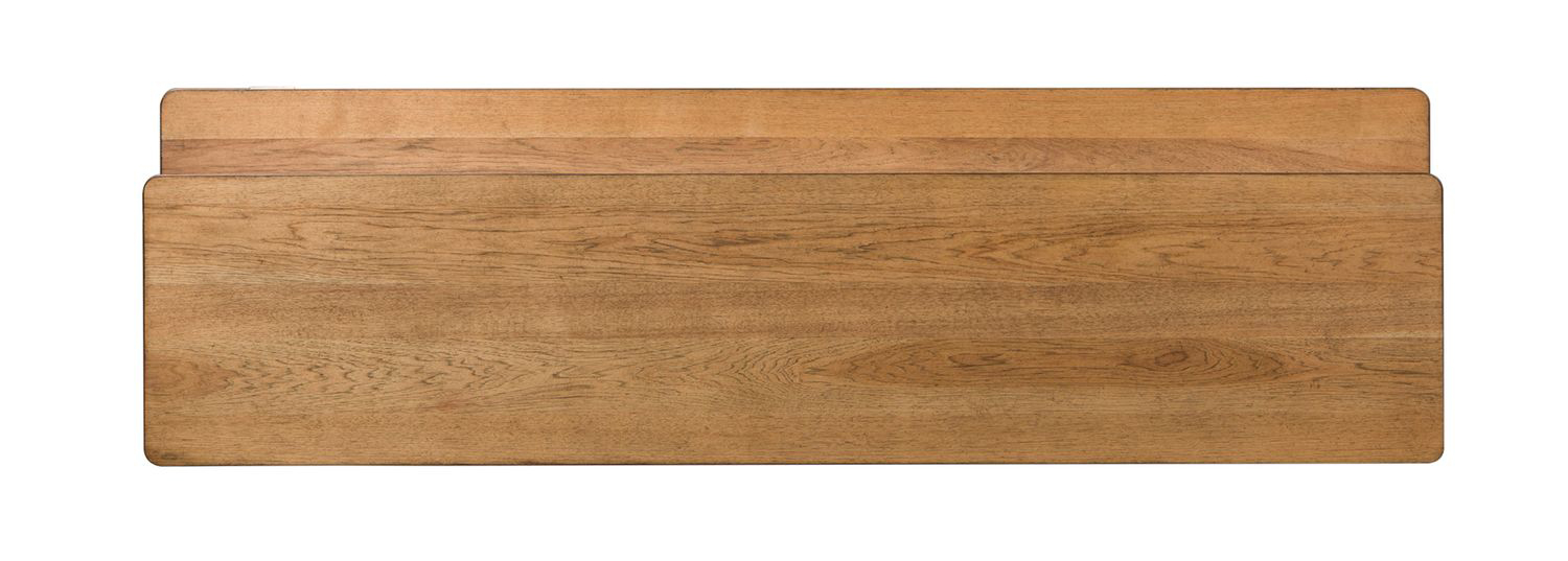 Farmhouse Reimagined Rectangular Wood Console Bar Table w/Charging Station