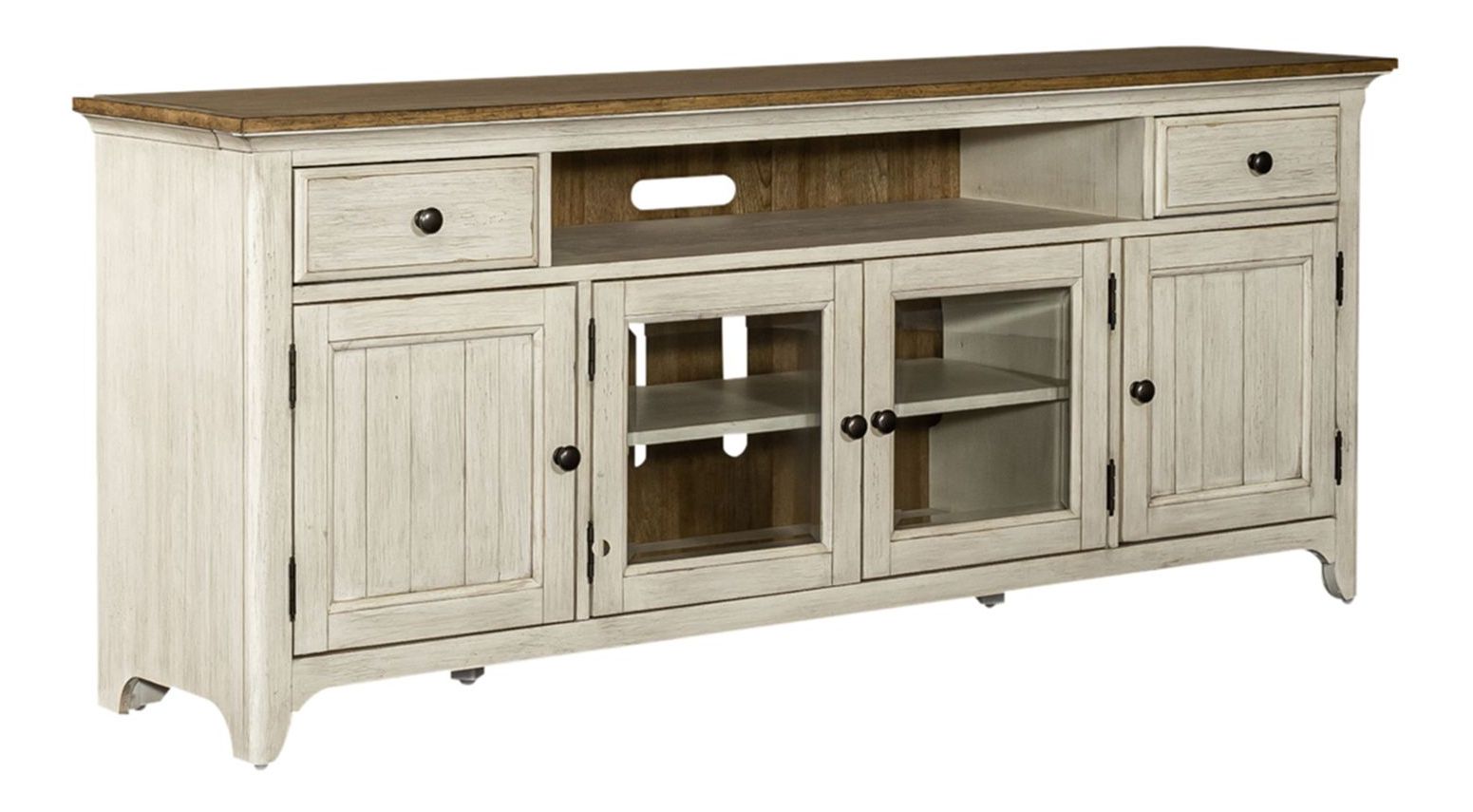 Farmhouse Wood Cocktail Table Set – Rectangular 3-Piece